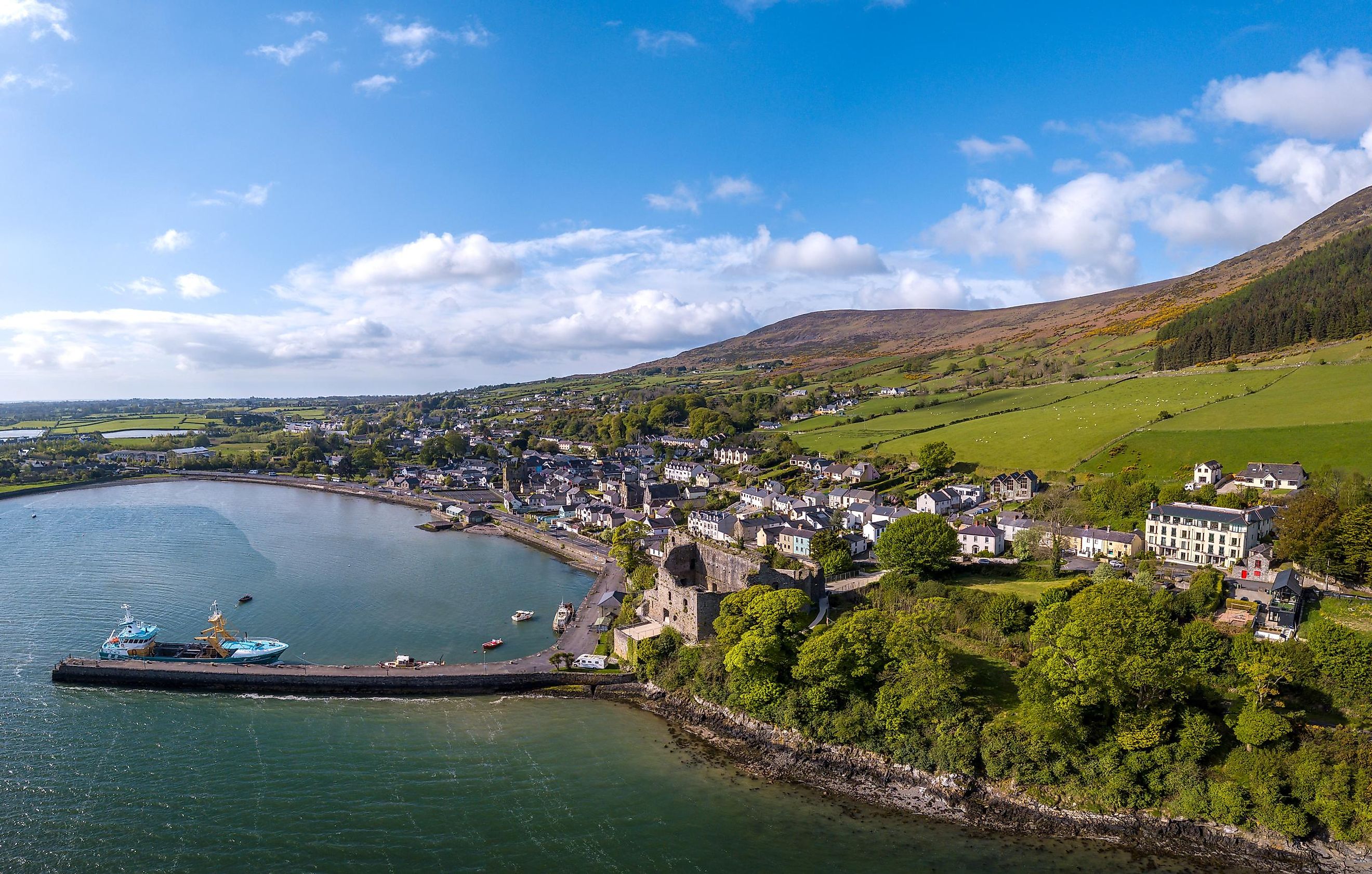 The coastal town of Carlingford, Ireland