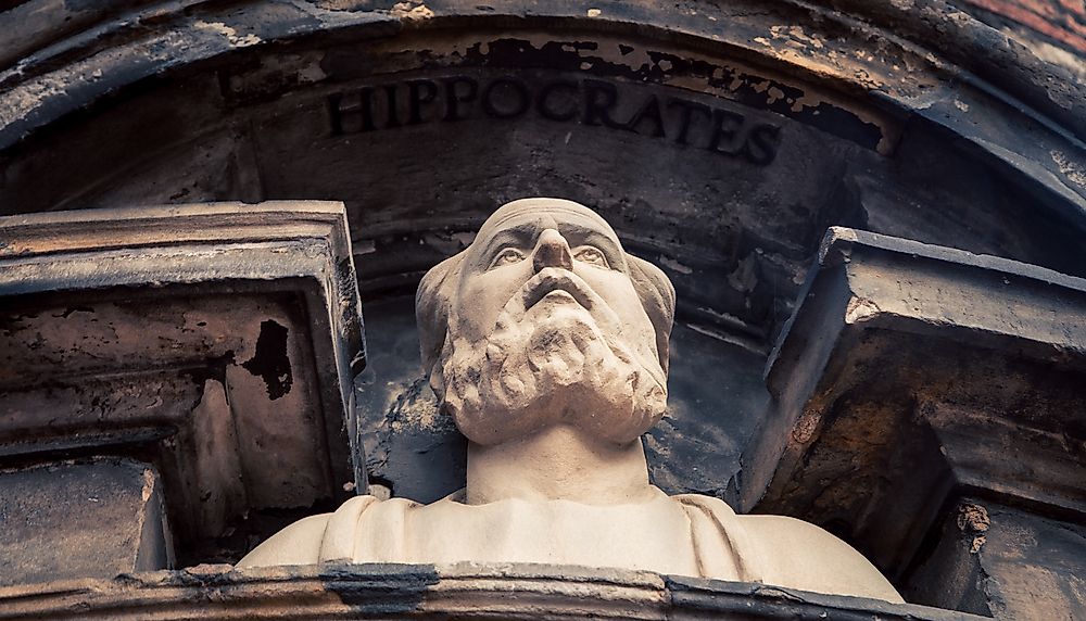 The oath is a part of the Hippocratic Corpus, a collection of medical texts written by Hippocrates.
