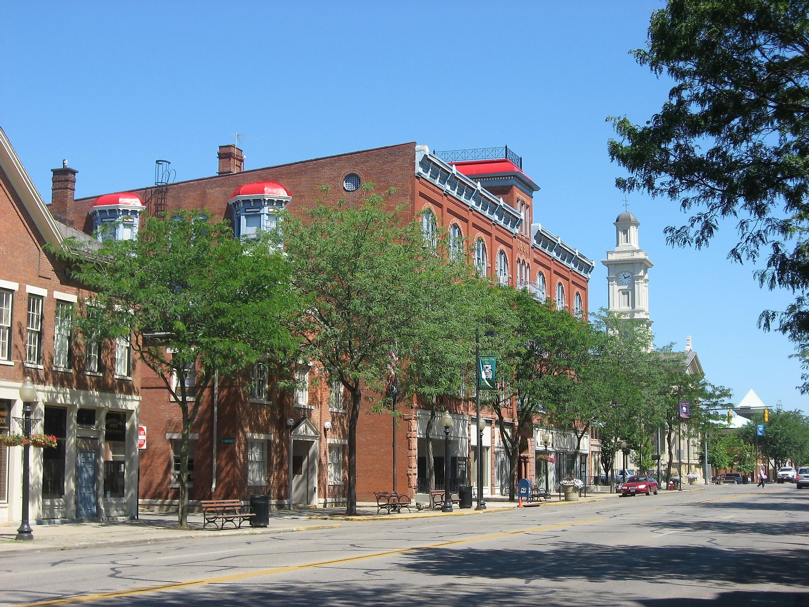 Central business and historic district in Chillicothe, Ohio.