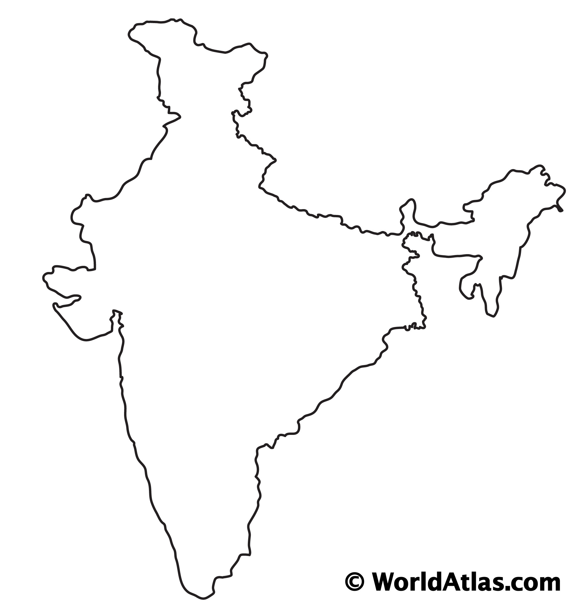 India map Drawing Easy Step by Step For Kids/Beginners