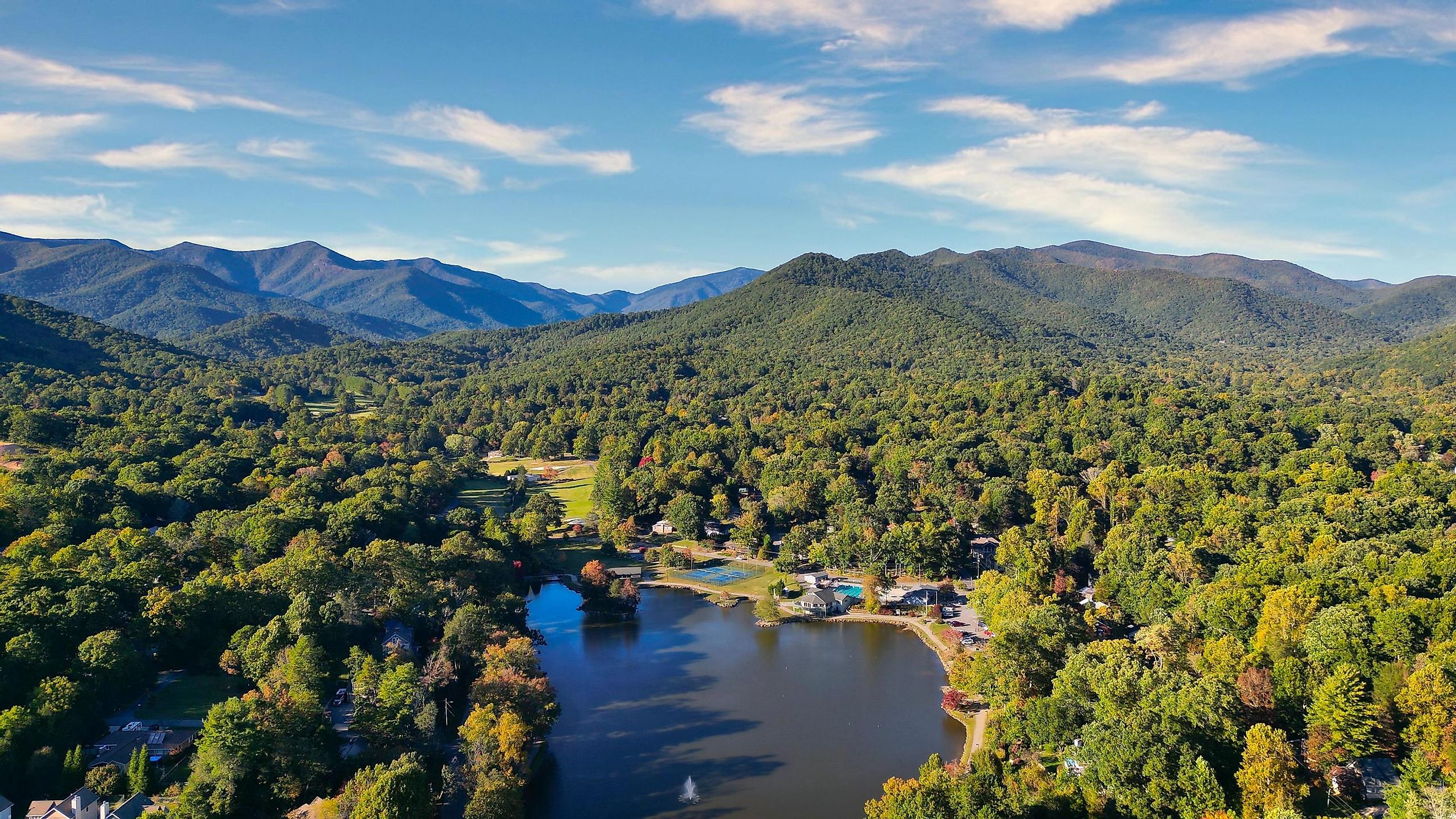 The pretty mountain town of Black Mountain in North Carolina.