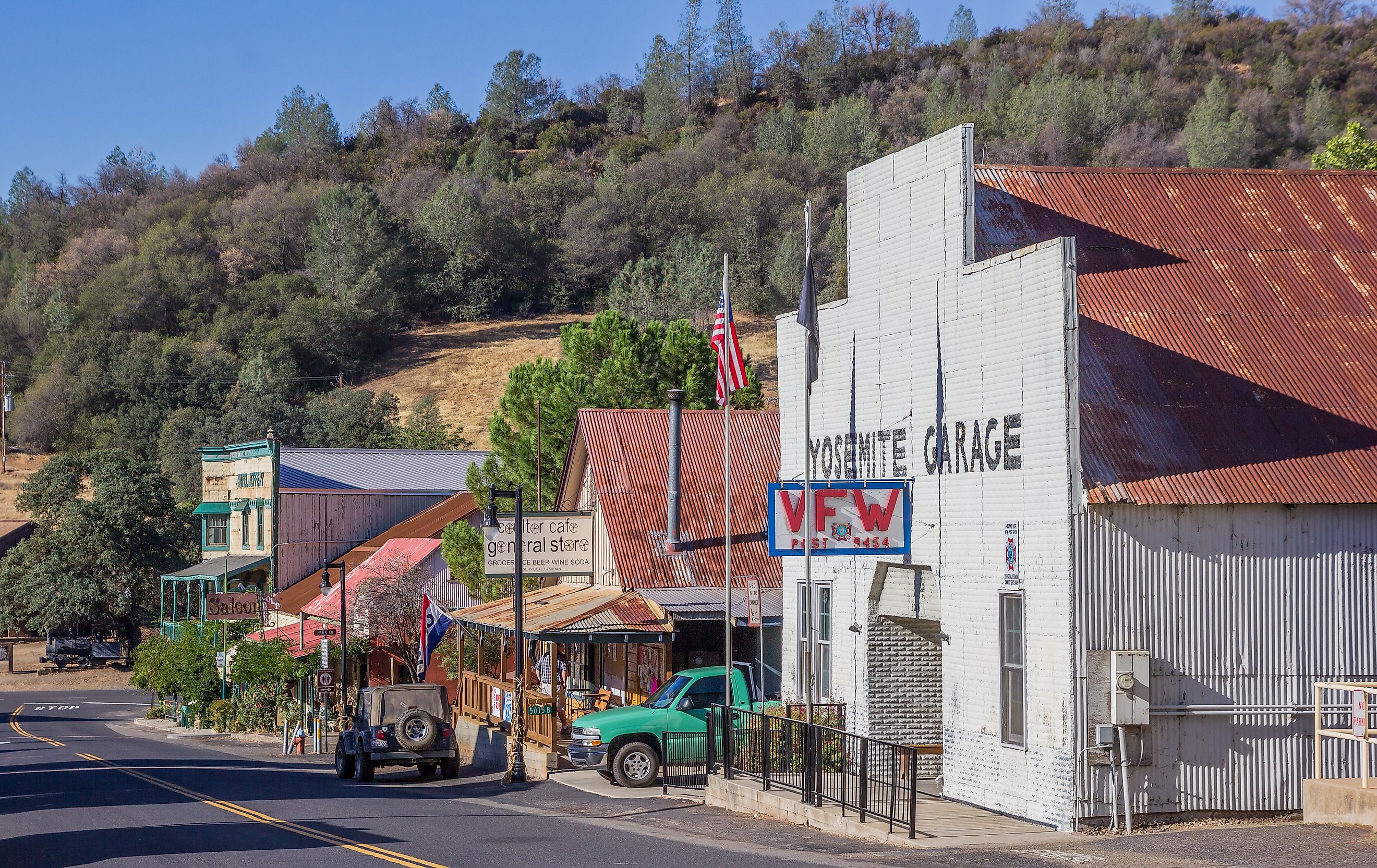 Main street in Coulterville, California, via Marc Venema / Shutterstock.com