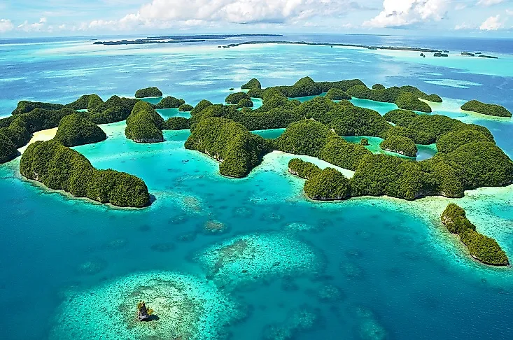 Palau's world famous Rock Islands.