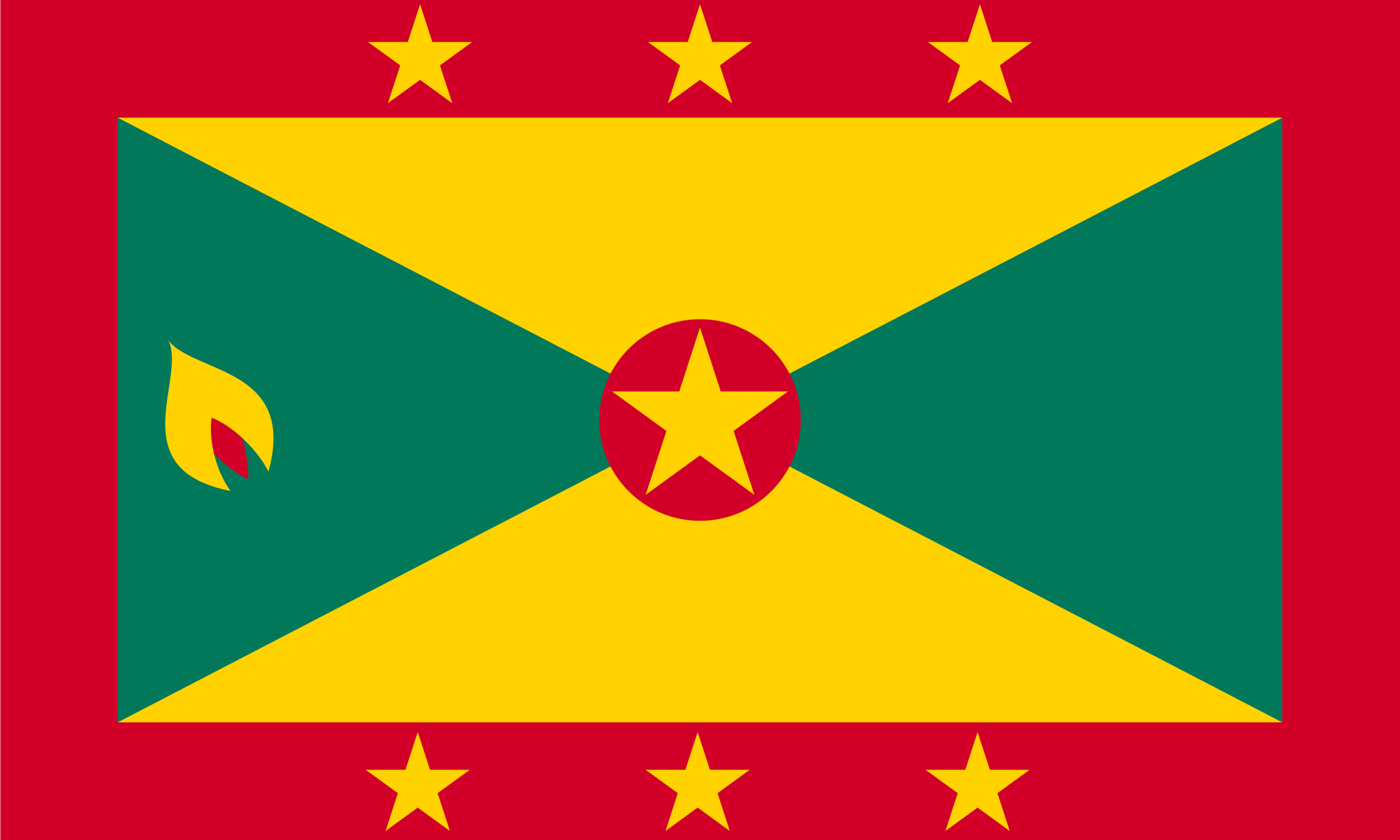 The renowned Grenadian artist Antony C. George is credited with designing the flag.