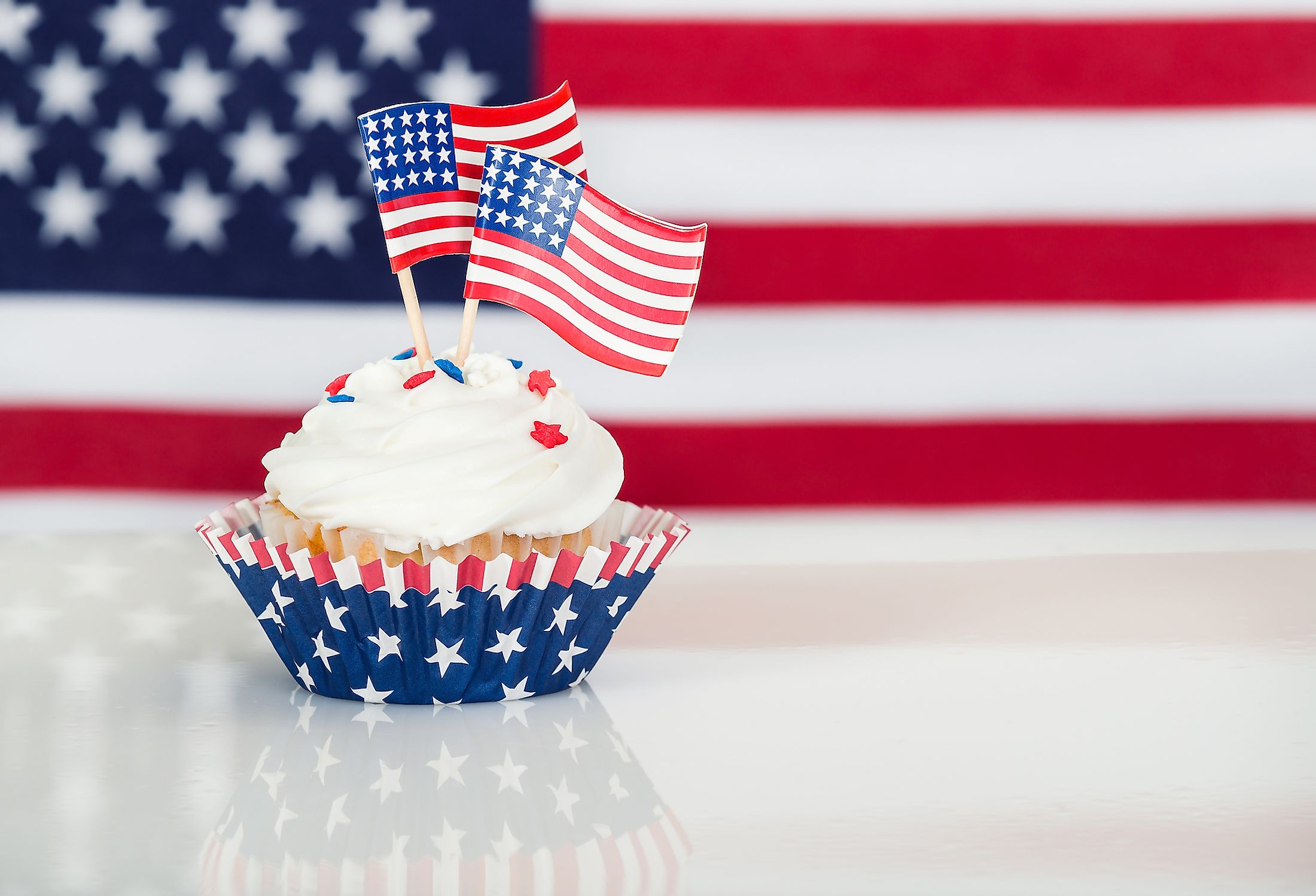 Patriotic cup cake.