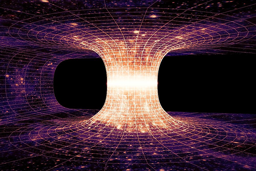 A wormhole, or Einstein-Rosen Bridge, is a hypothetical shortcut connecting two separate points in spacetime.