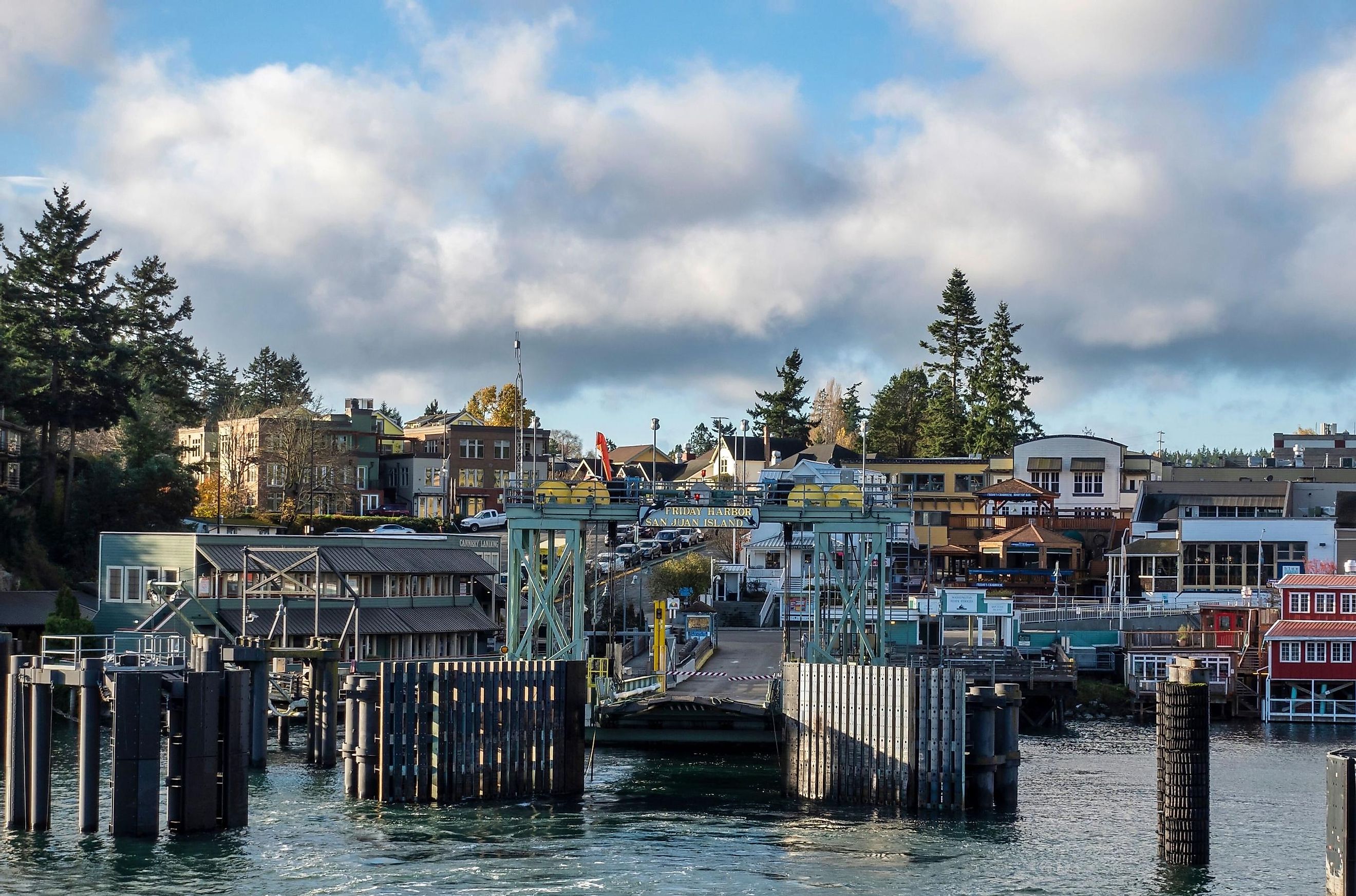 Friday Harbor, Washington during fall