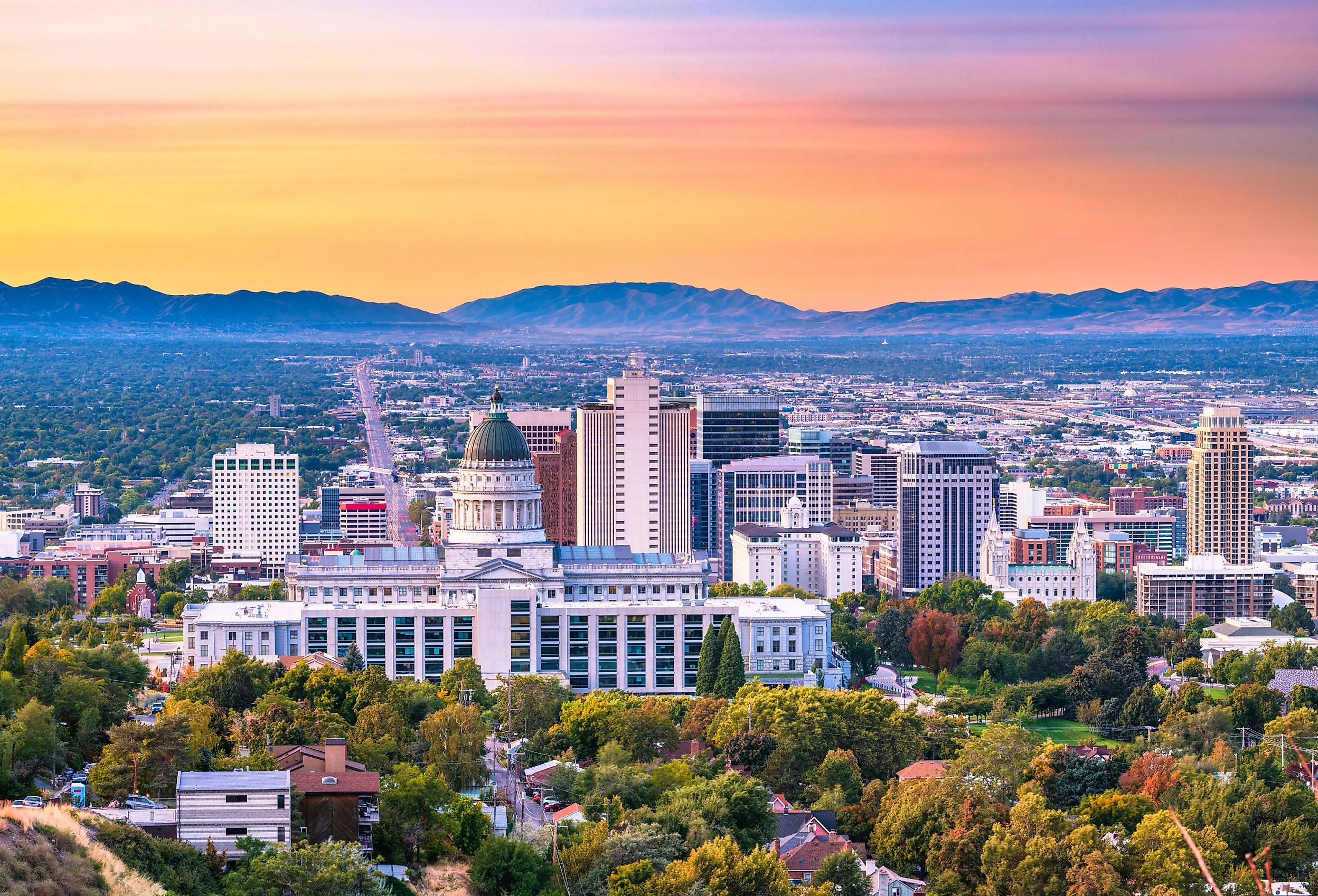 Downtown Salt Lake City, Utah.