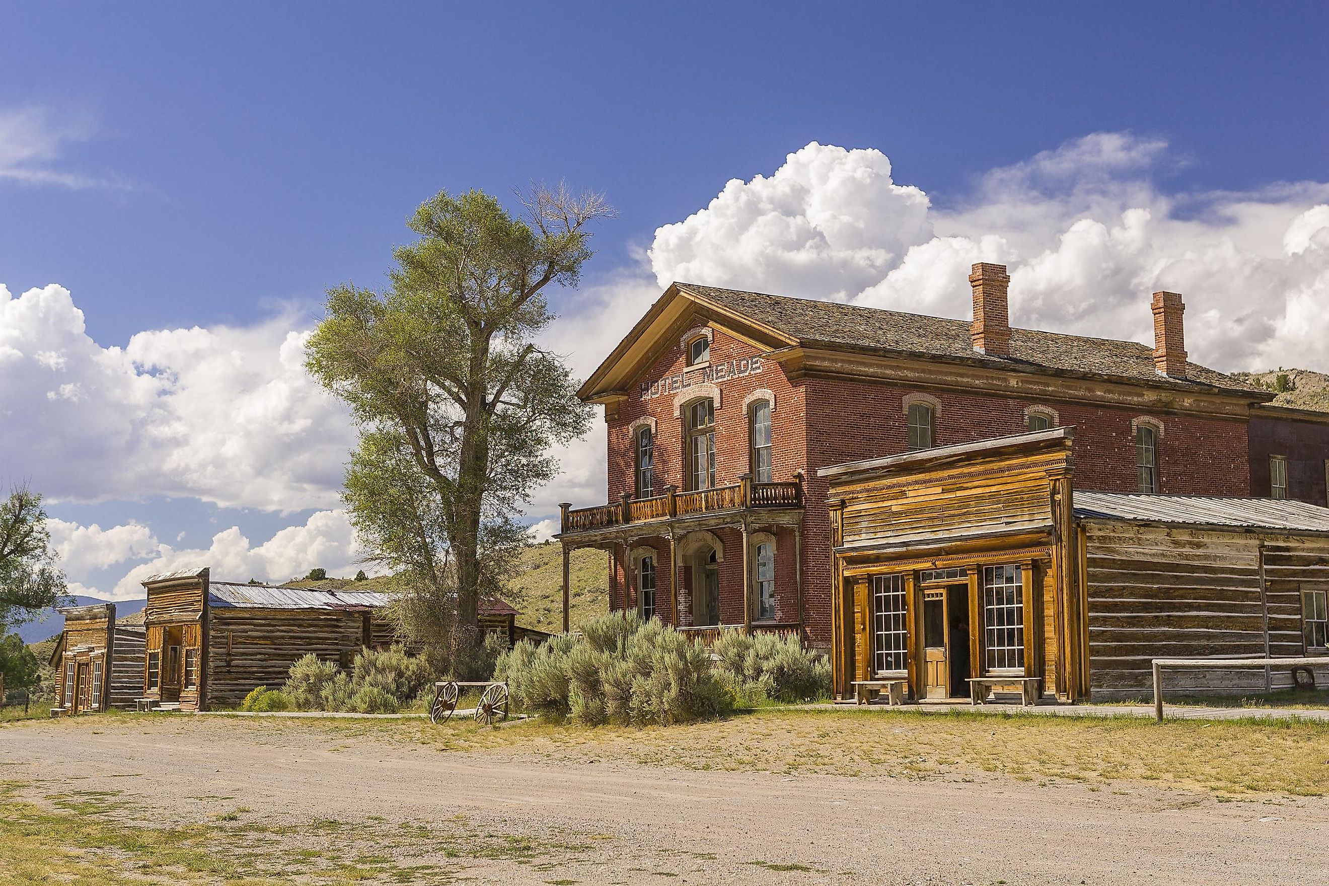 The Ghost town of Bannack, Montana. Editorial credit: Rob Crandall / Shutterstock.com