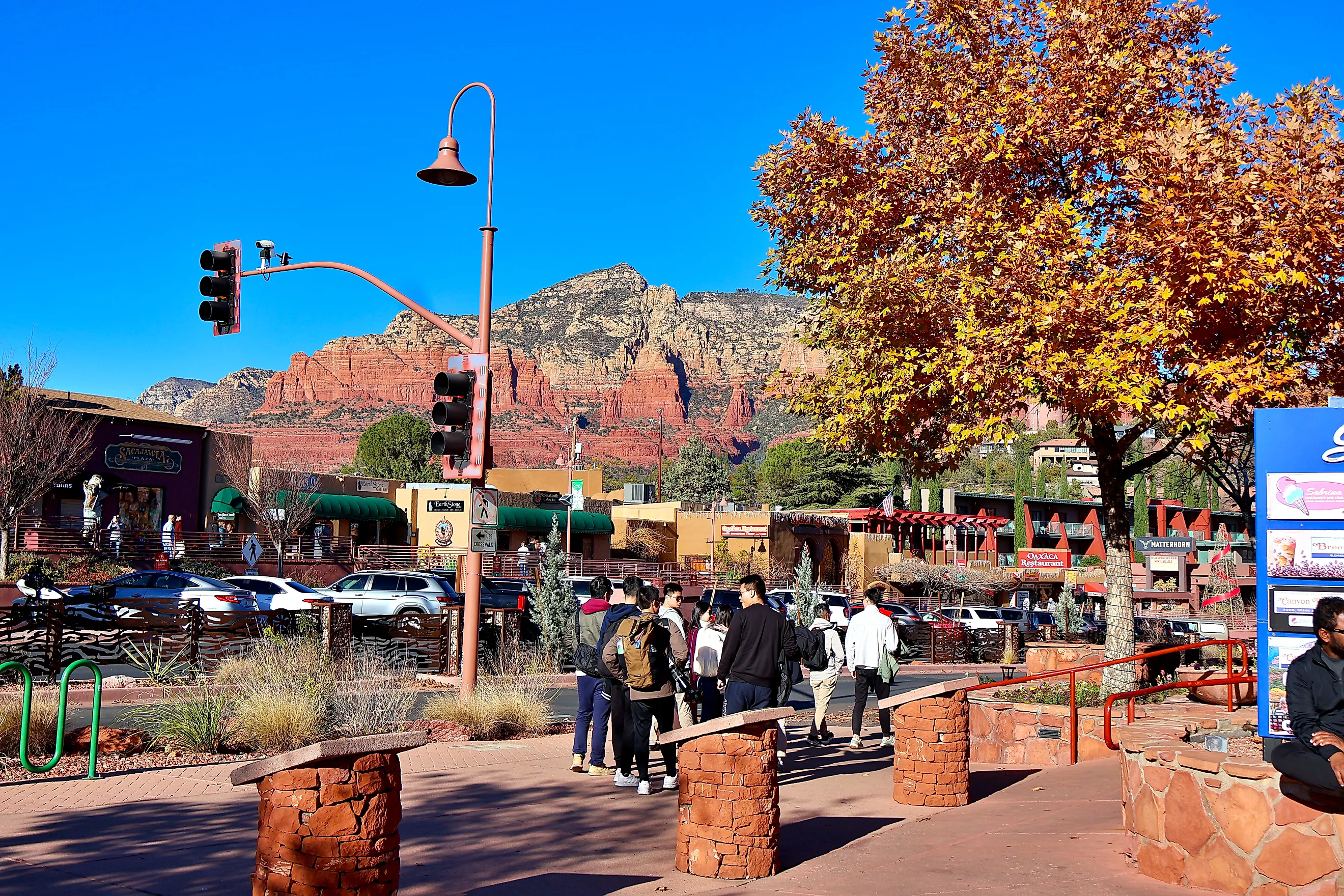 Downtown Sedona, Arizona. Editorial credit: Akane Brooks / Shutterstock.com.
