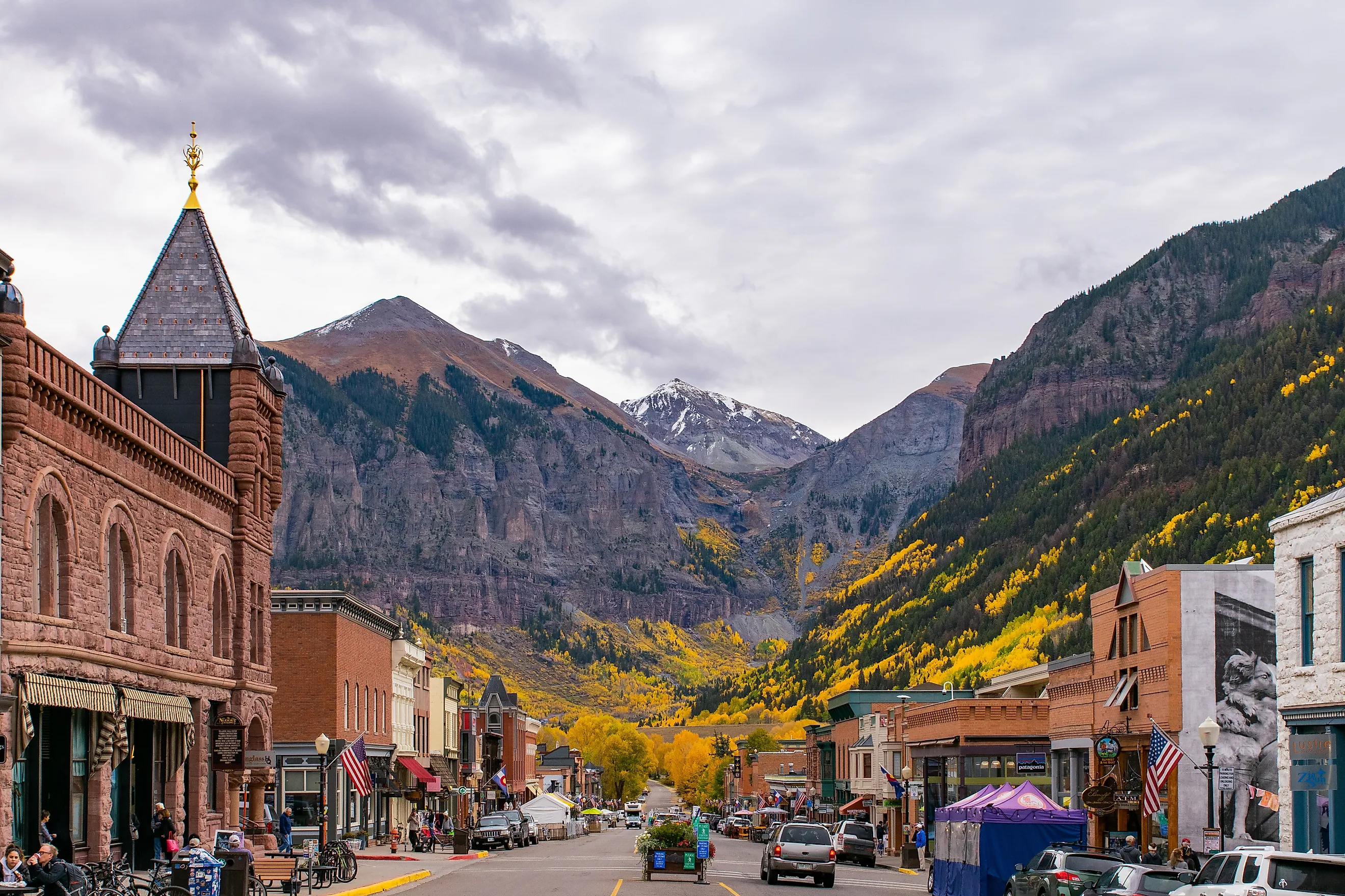 Telluride, Colorado in the fall