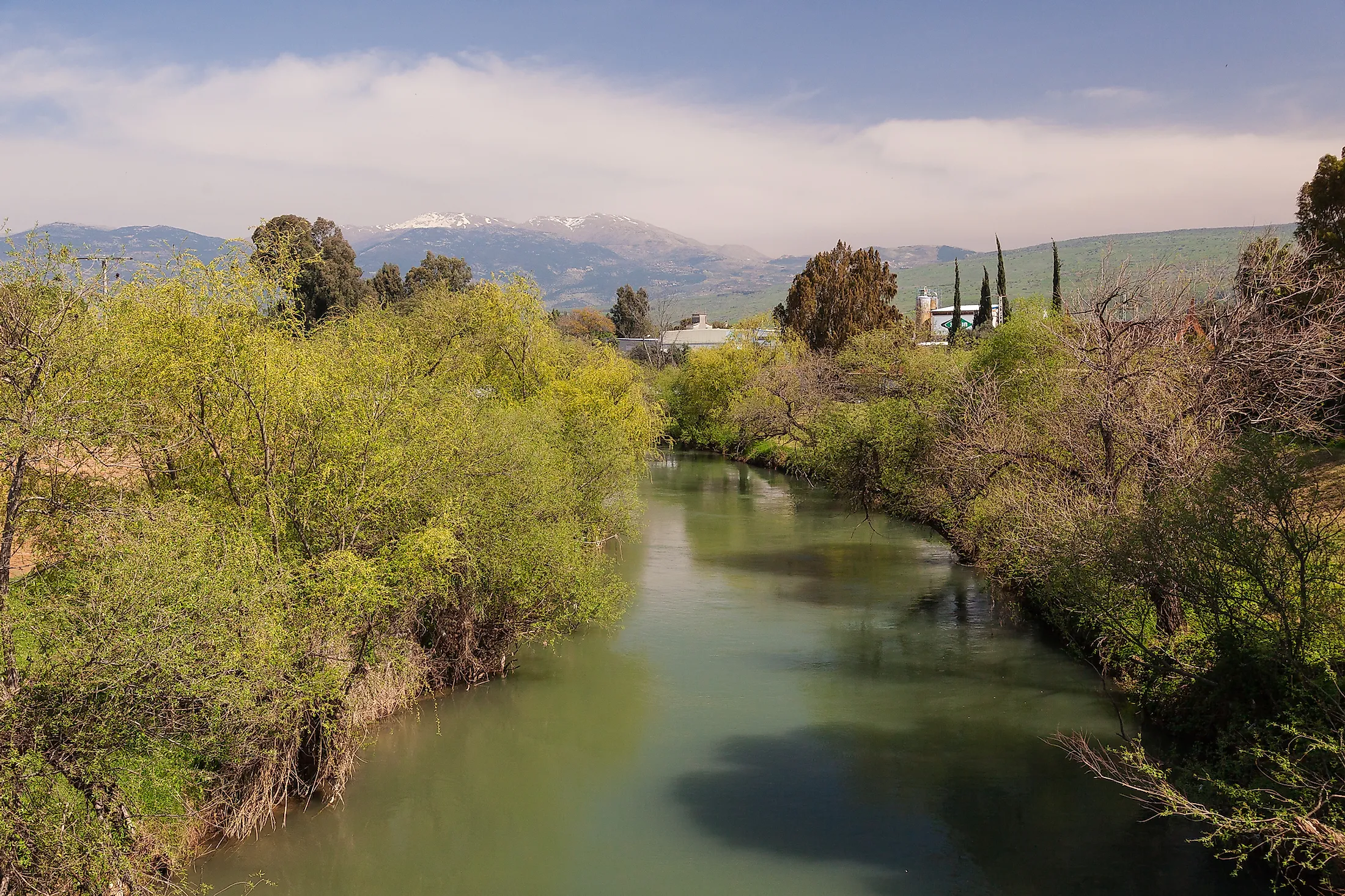 The Jordan River in Israel.