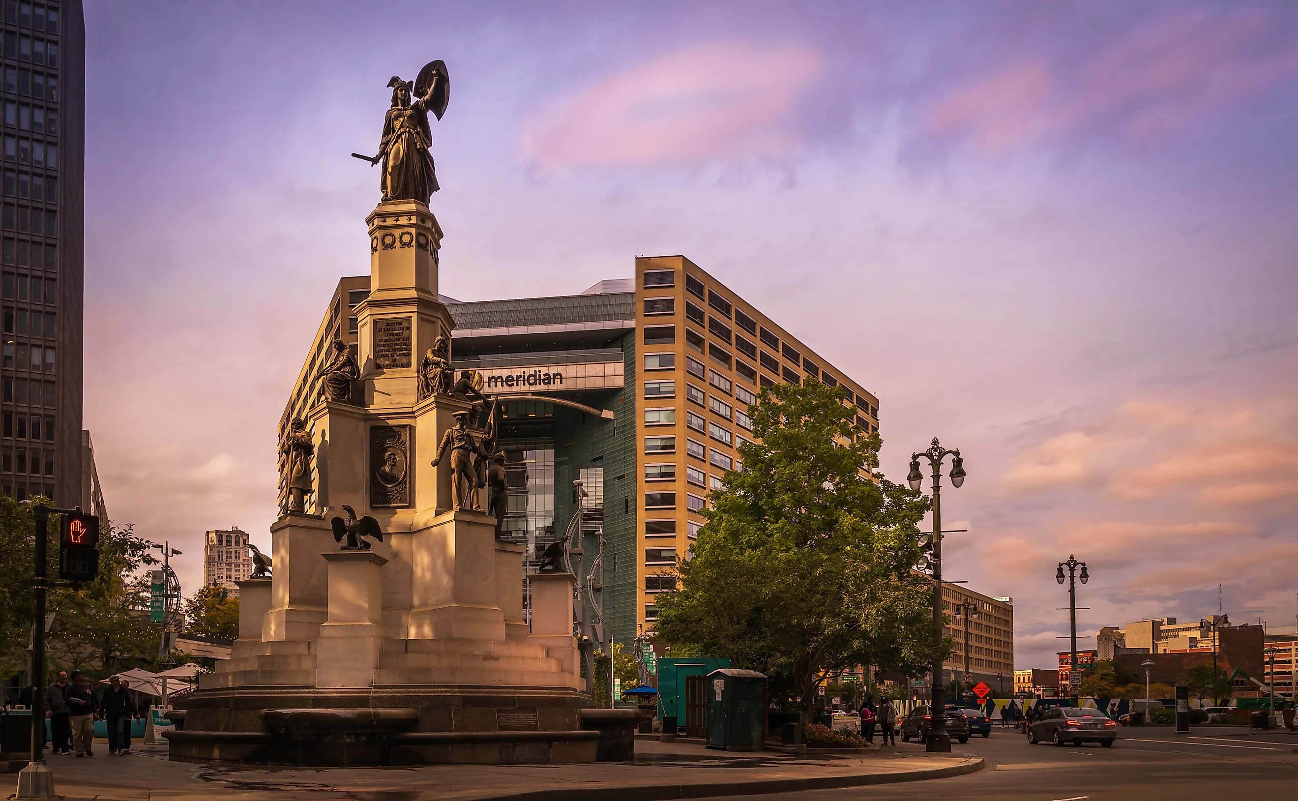 The Michigan Soldiers' and Sailors' Monument in Detroit. Editorial credit: Jen.ishayoga / Shutterstock.com
