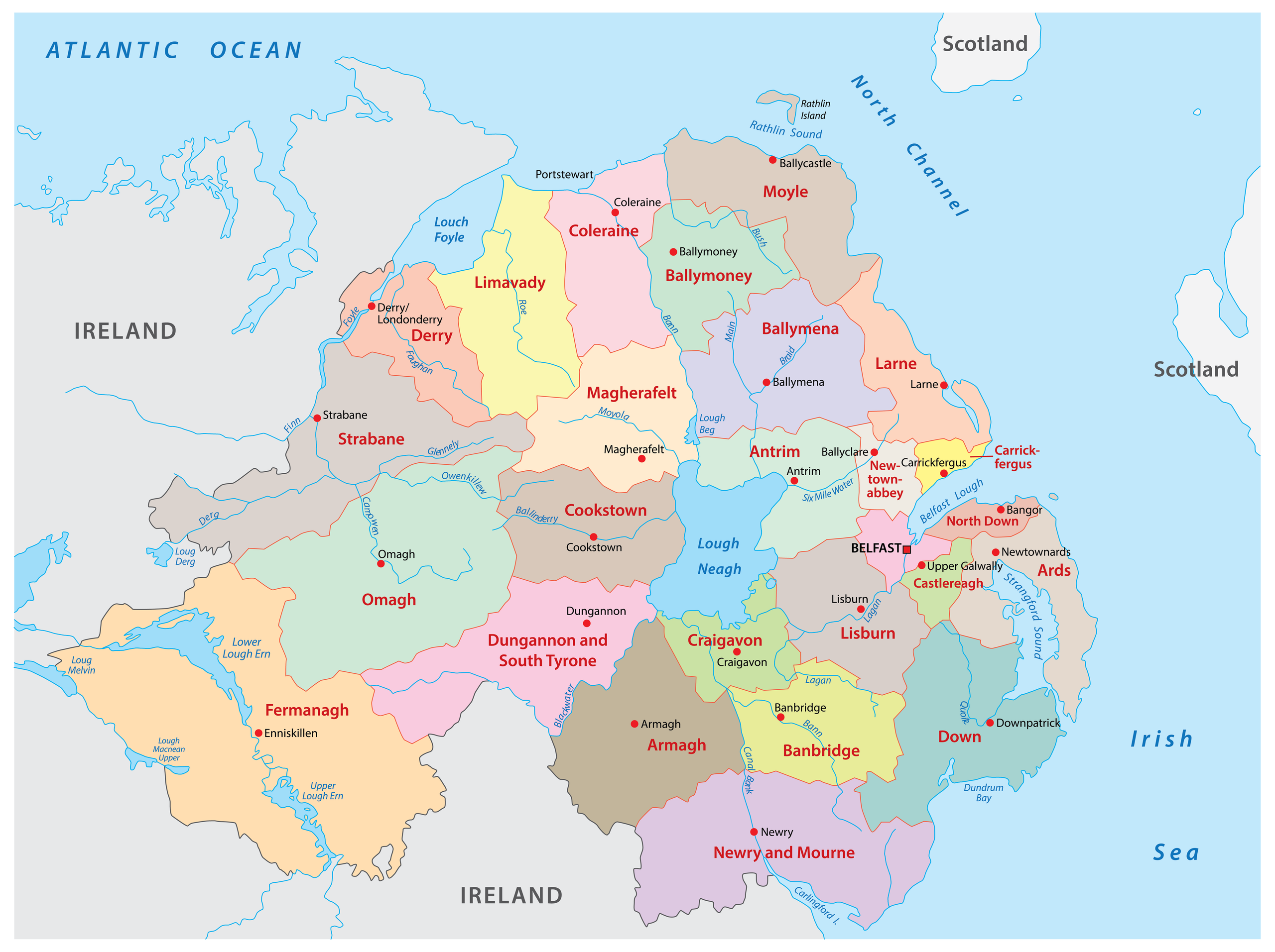 Northern Ireland Maps Adela Antonia