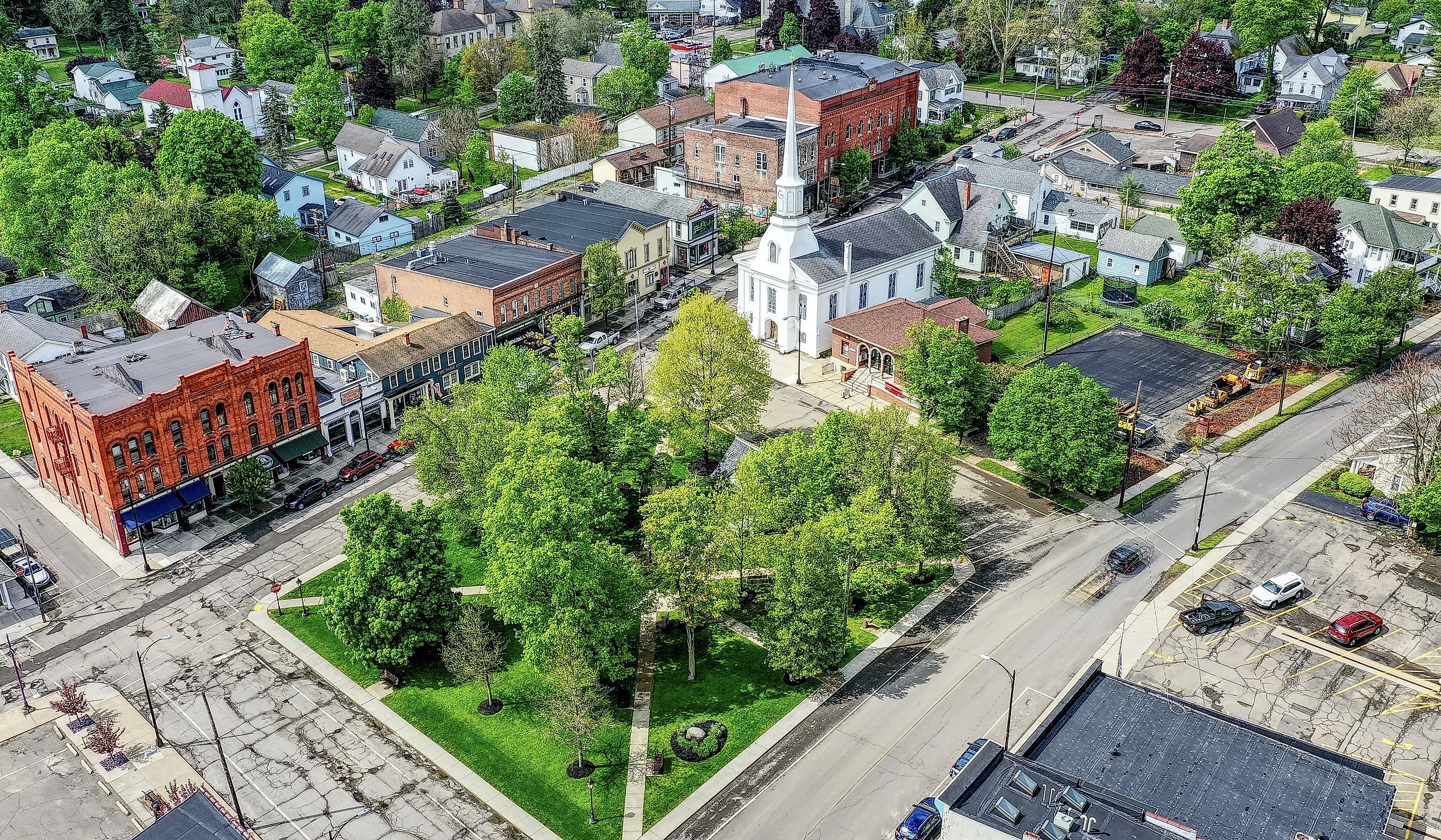 Aerial view of Hammondsport, New York. Image credit Ak1047, CC BY-SA 4.0, via Wikimedia Commons