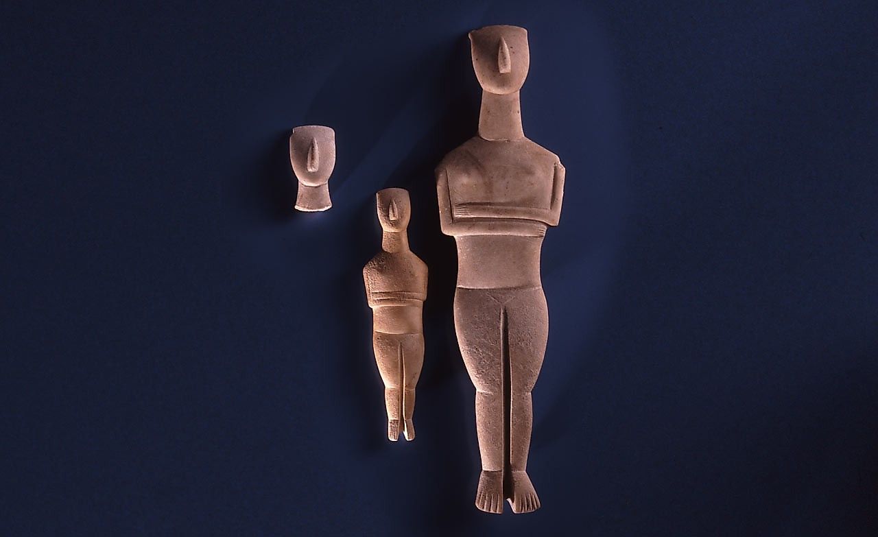 Marble figurines are the most impressive creations of Cycladic art, via the Museum of Cycladic Art, Athens
