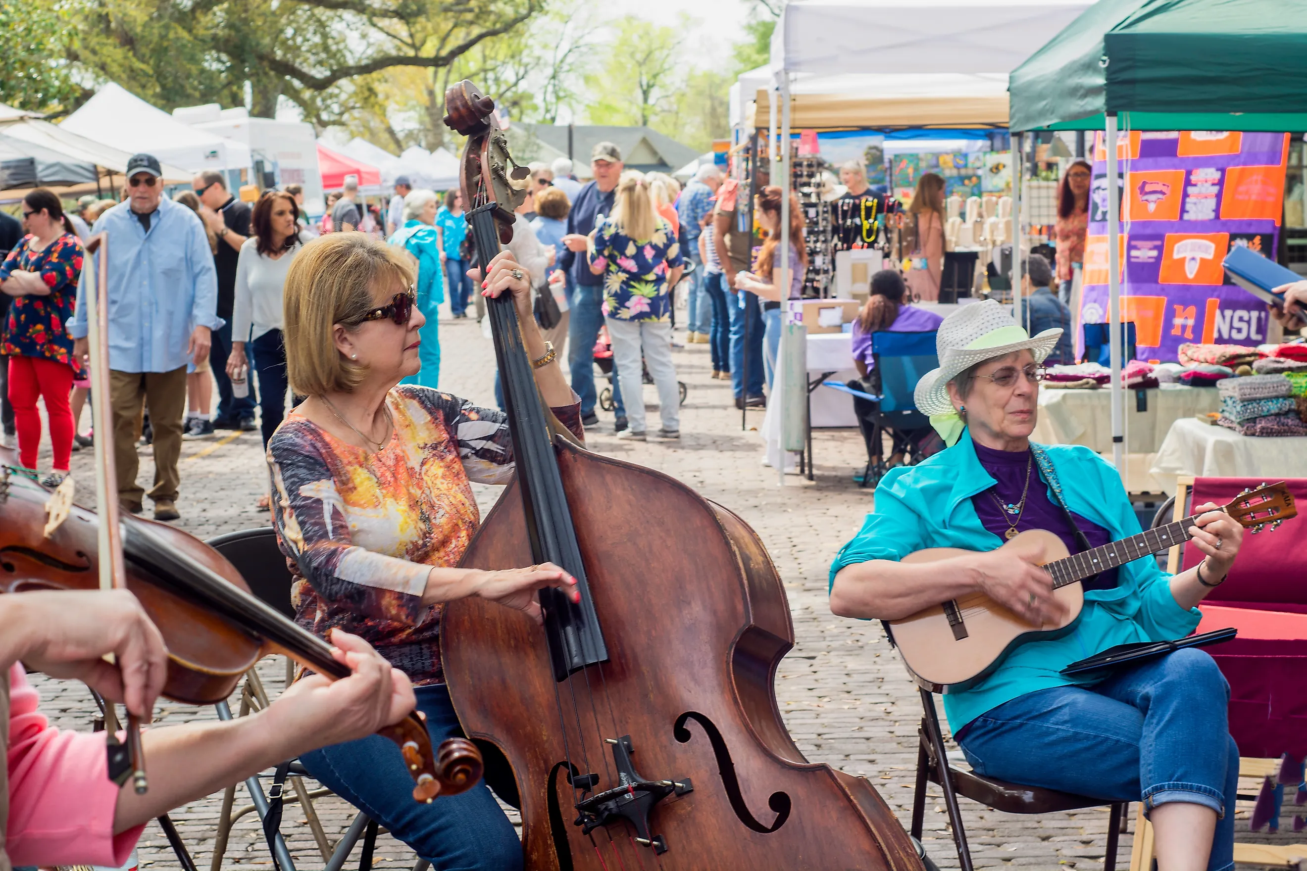 A lively street scene in Natchitoches, Louisiana. Image credit: billy ogle via Shutterstock