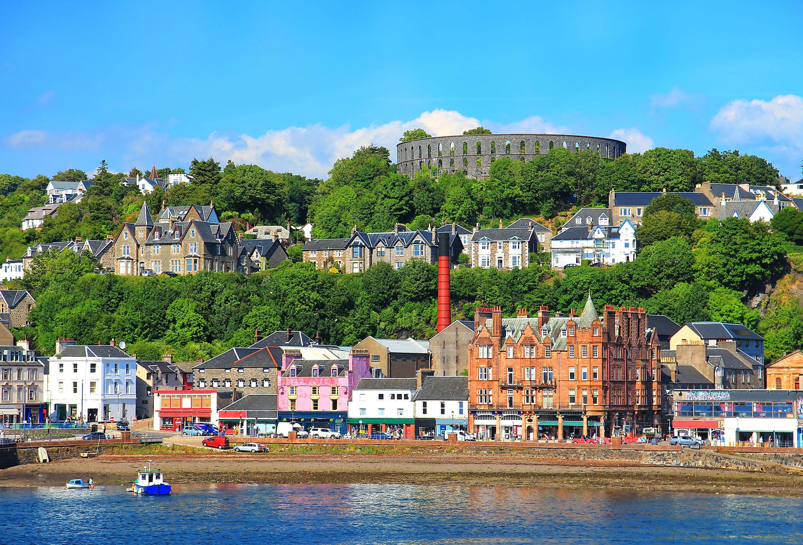 Coastal town of Oban, Scotland.