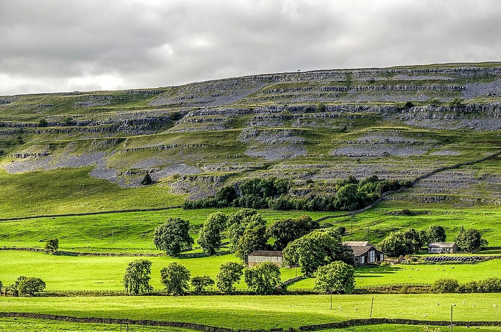 Agricultural land in the United Kingdom.
