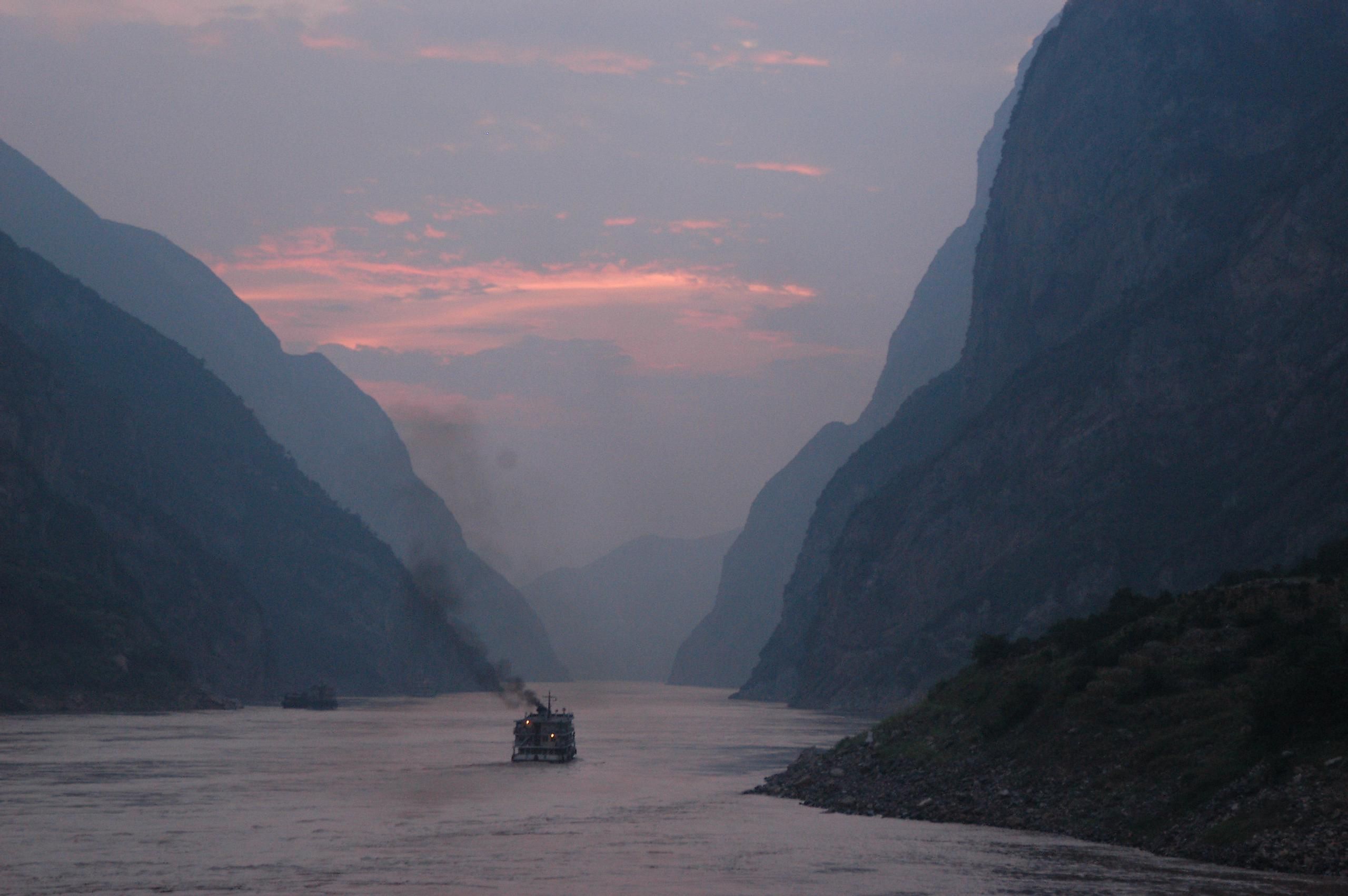 The Yangtze River In China, The Longest Asian River Which Drains One-Fifth Of The Land Area Of The People's Republic Of China