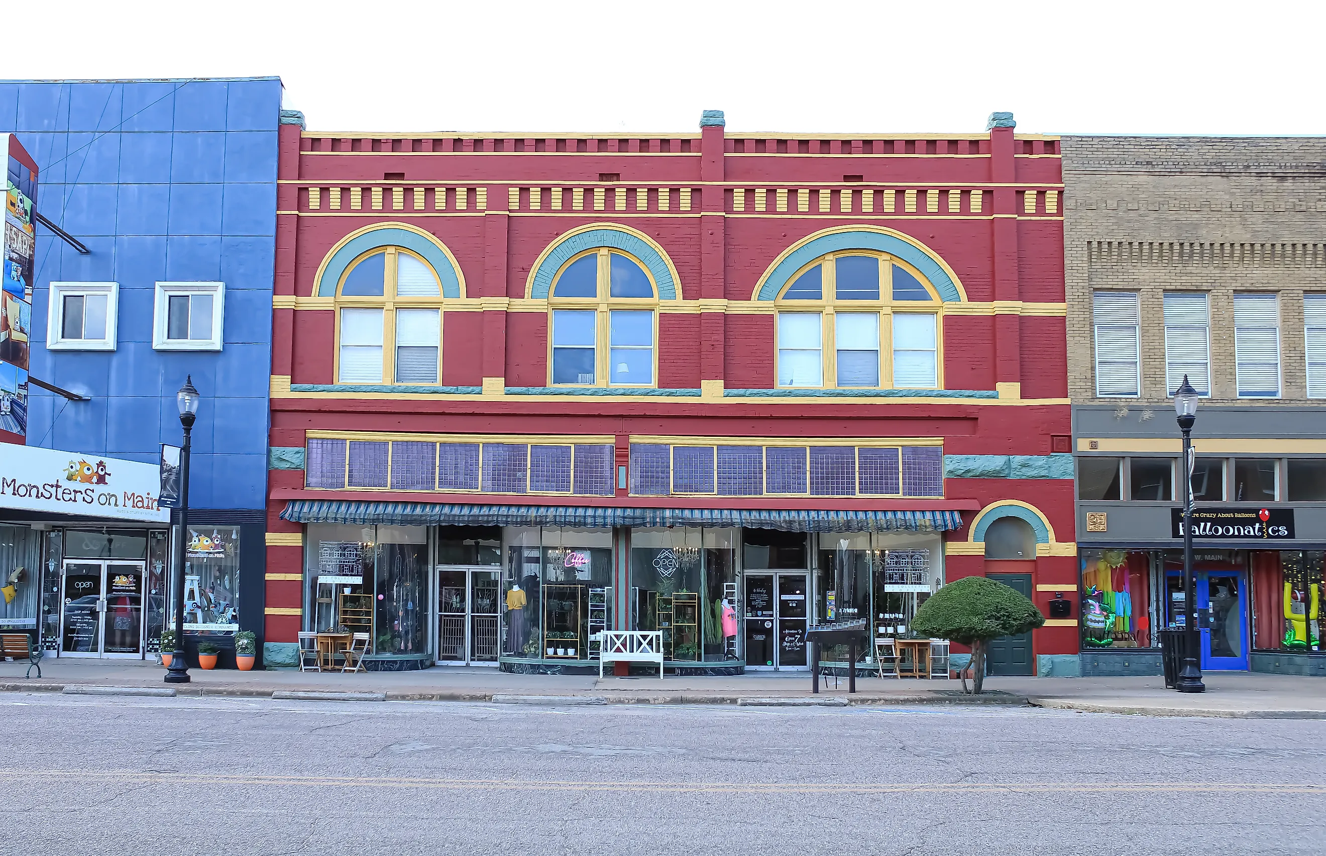 Denison, Texas: the storefront to a historic building on the main street, Editorial credit: Sabrina Janelle Gordon / Shutterstock.com