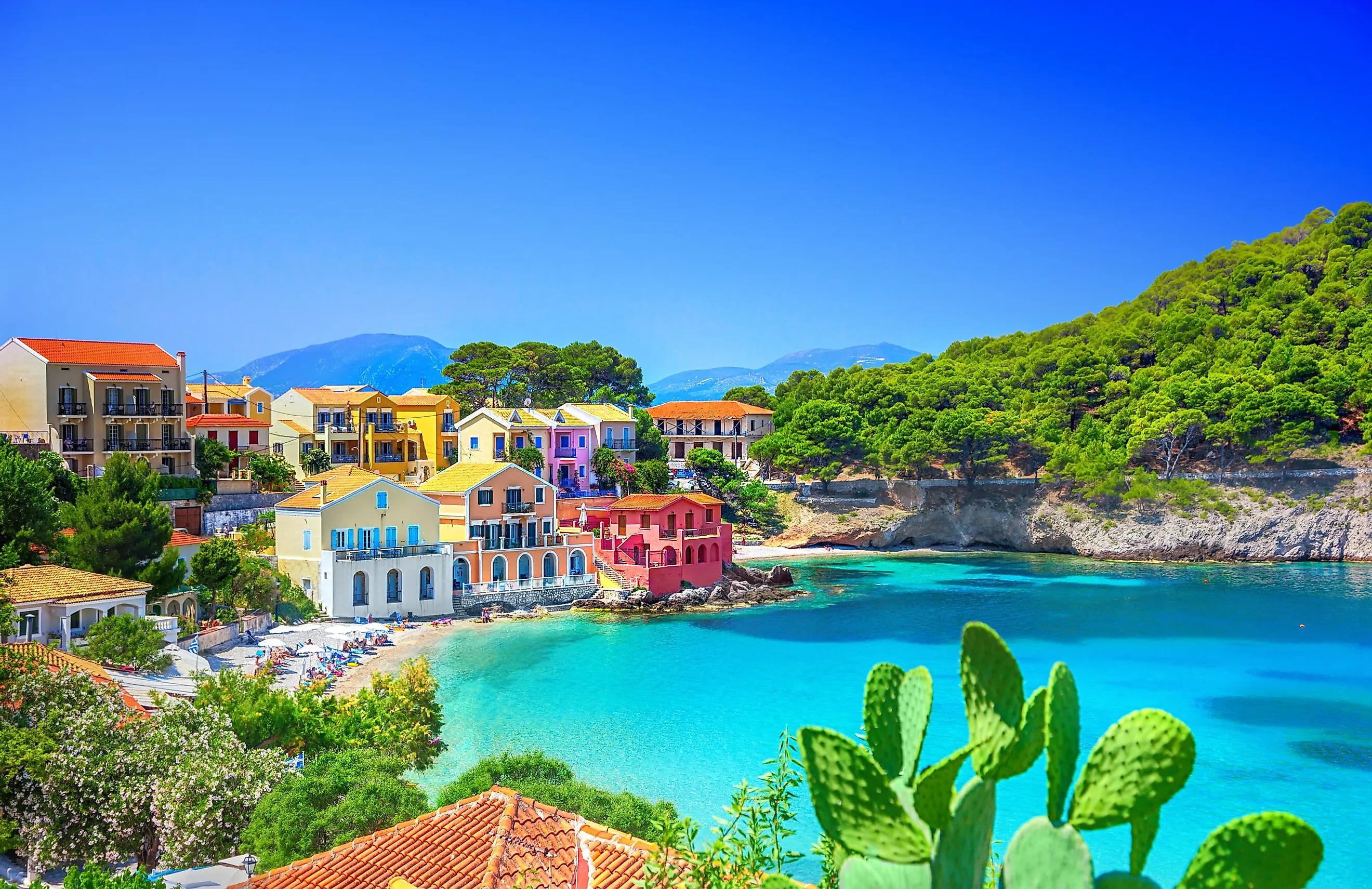 Assos village, Kefalonia, Greece.