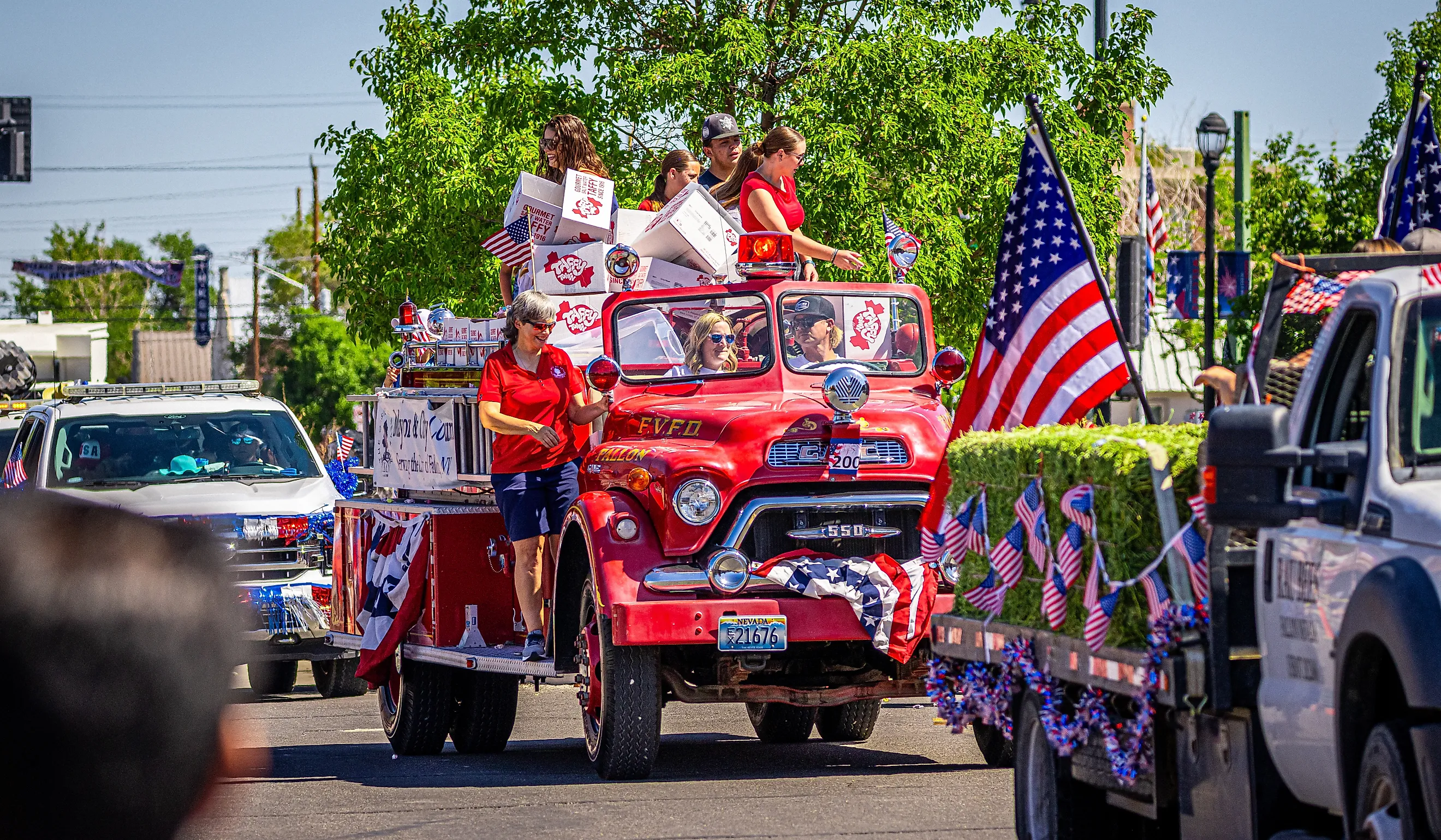 July 4th parade, Fallon NV. Editorial credit: Jeff Gresham / Shutterstock.com