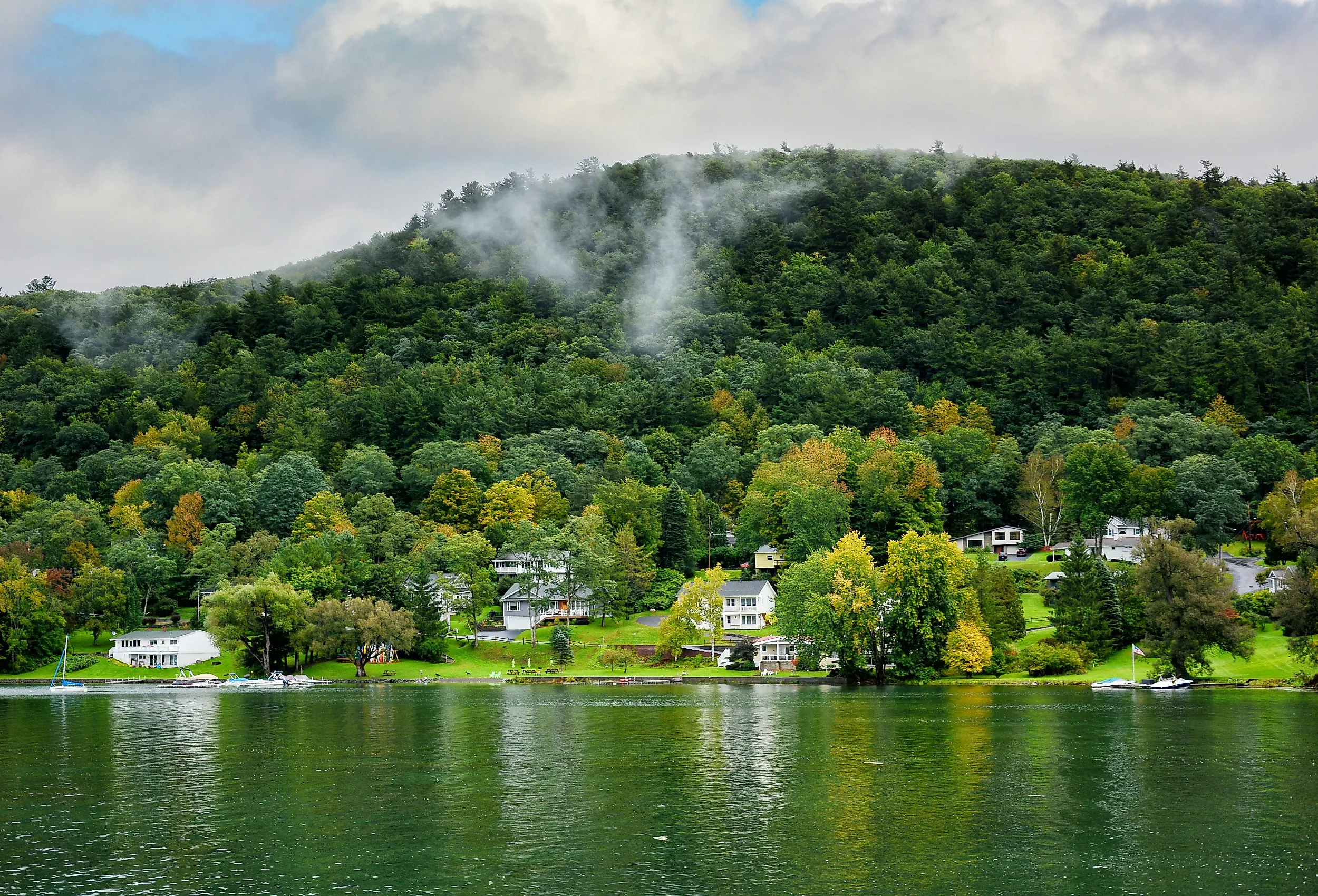 Homes in Cooperstown, New York.