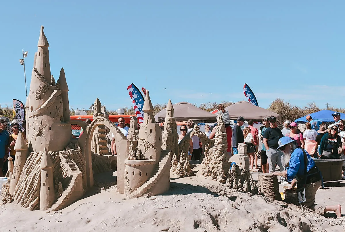 Port Aransas Sandfest 2025, in Port Aransas, Texas. Image via portaransas.org.