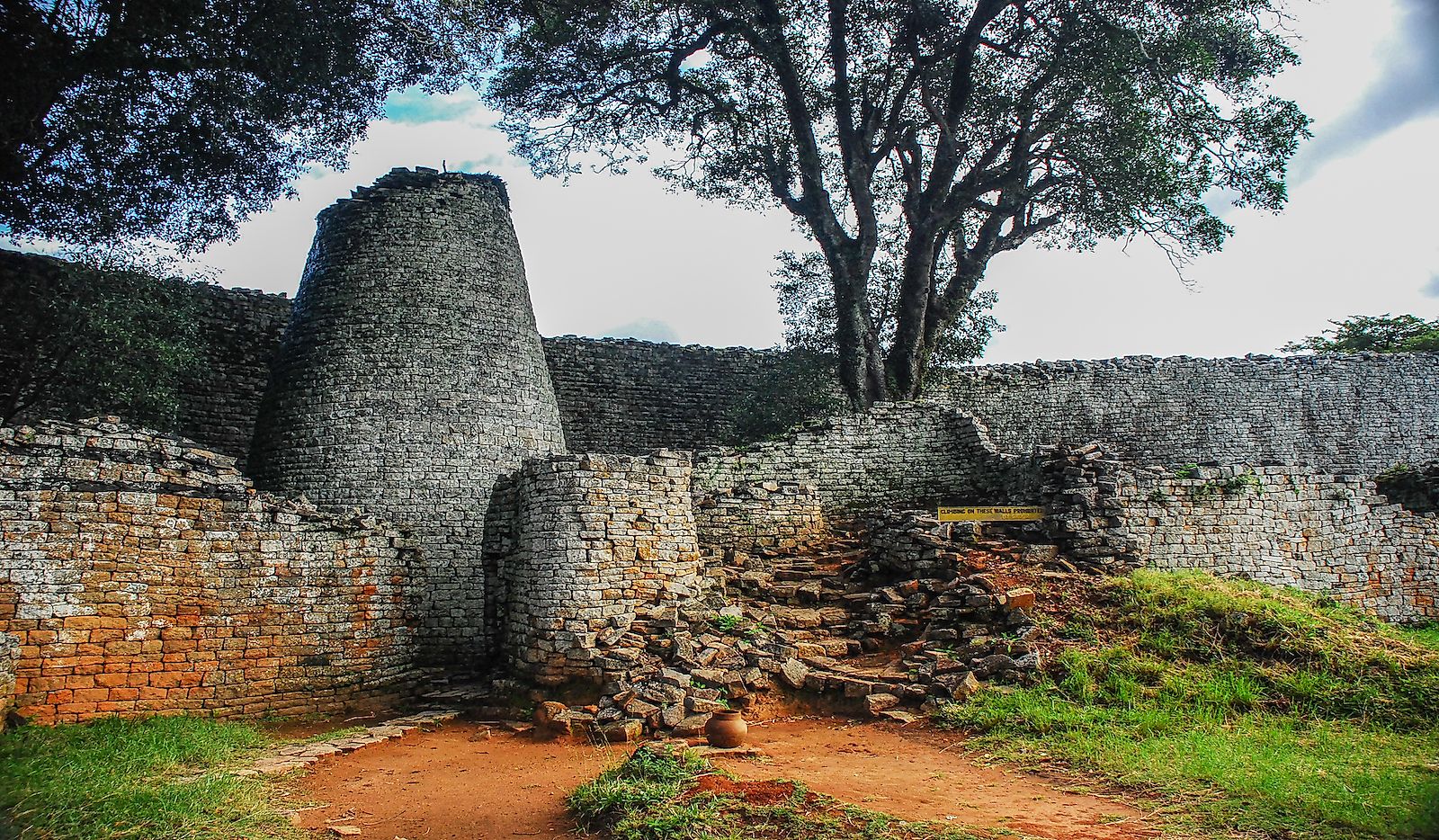 The ruins of Great Zimbabwe.