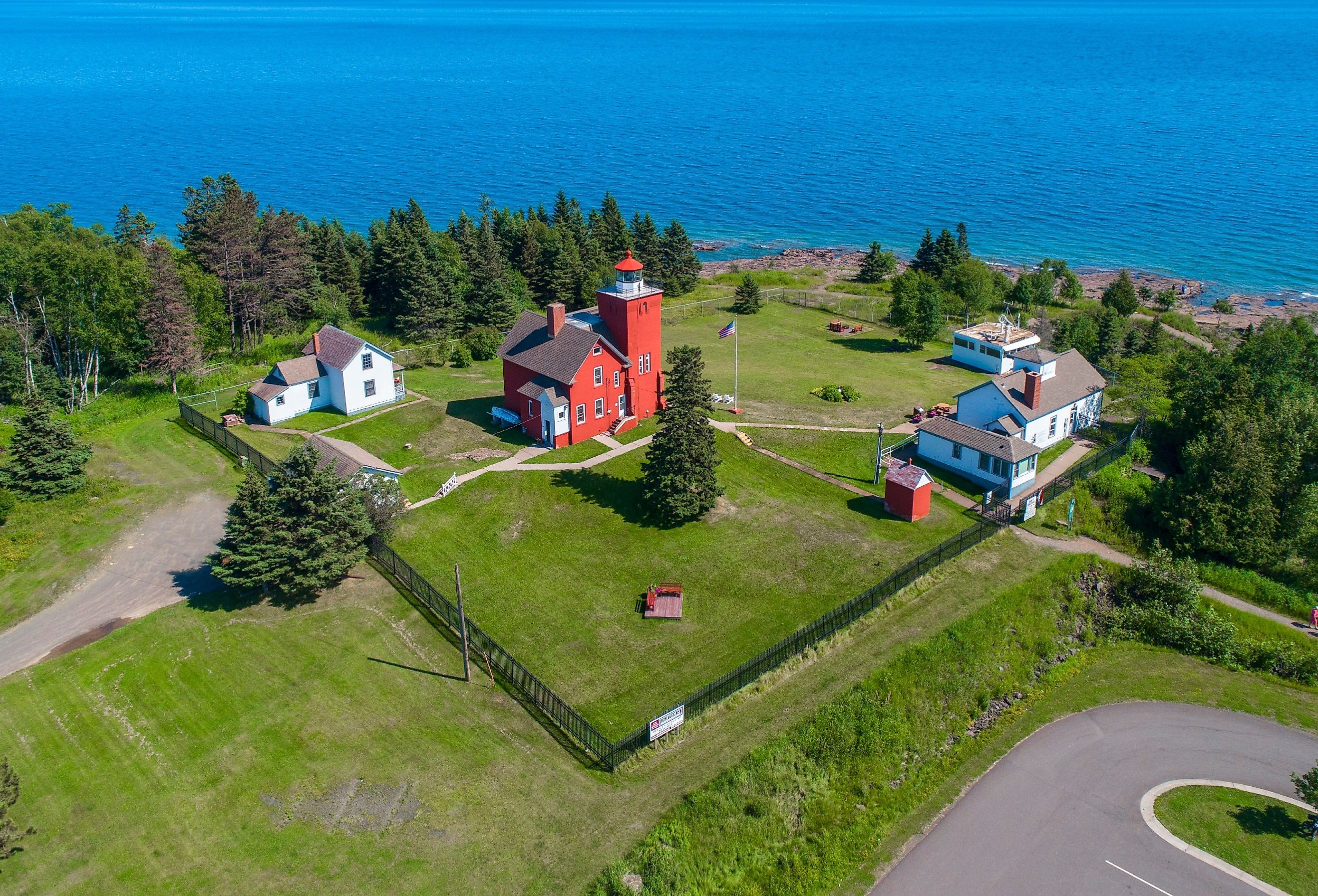 The Two Harbors Light Station is the oldest operating lighthouse in the US state of Minnesota. Image credit Dennis MacDonald via Shutterstock