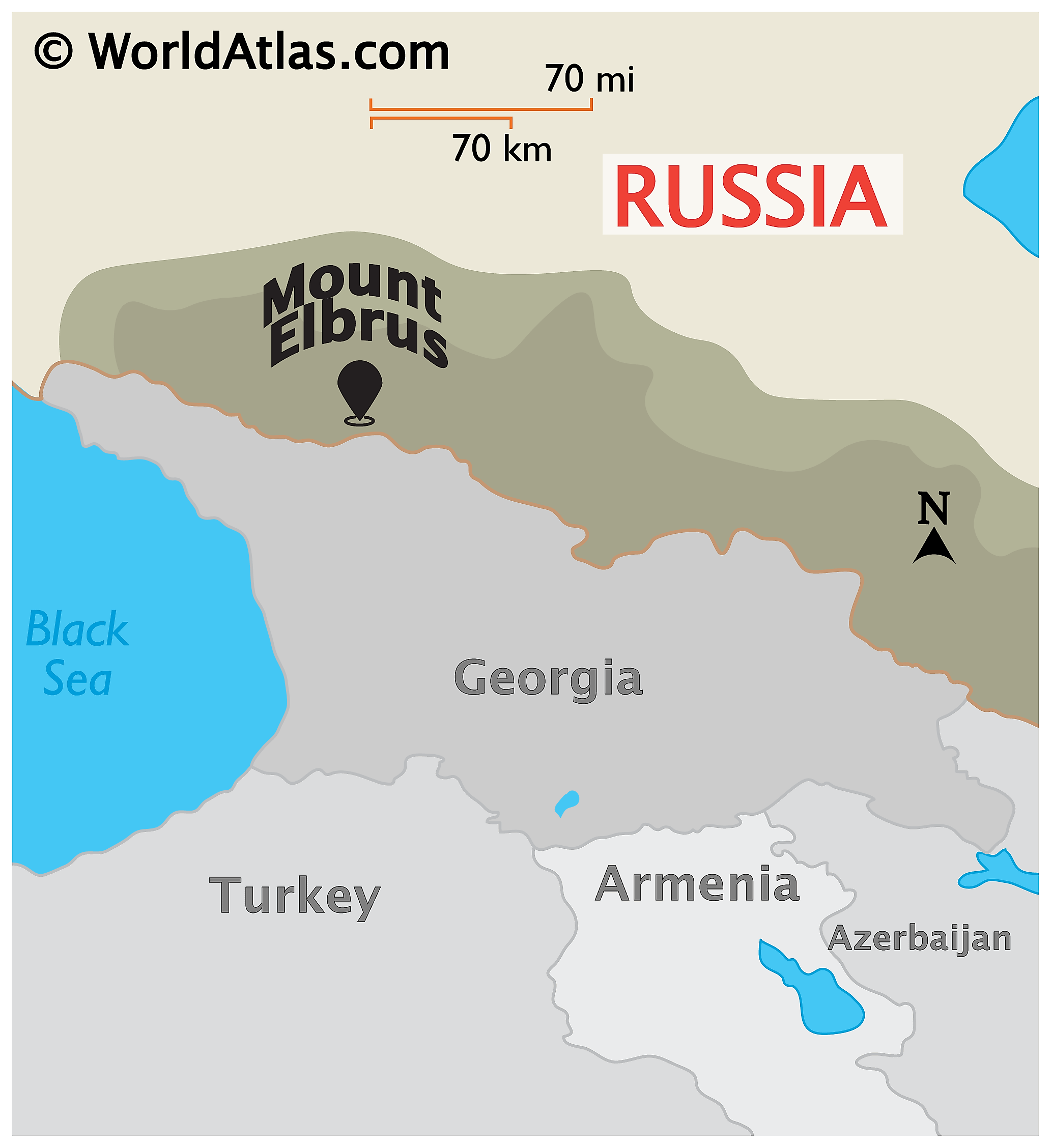 Stunning View of Mount Elbrus