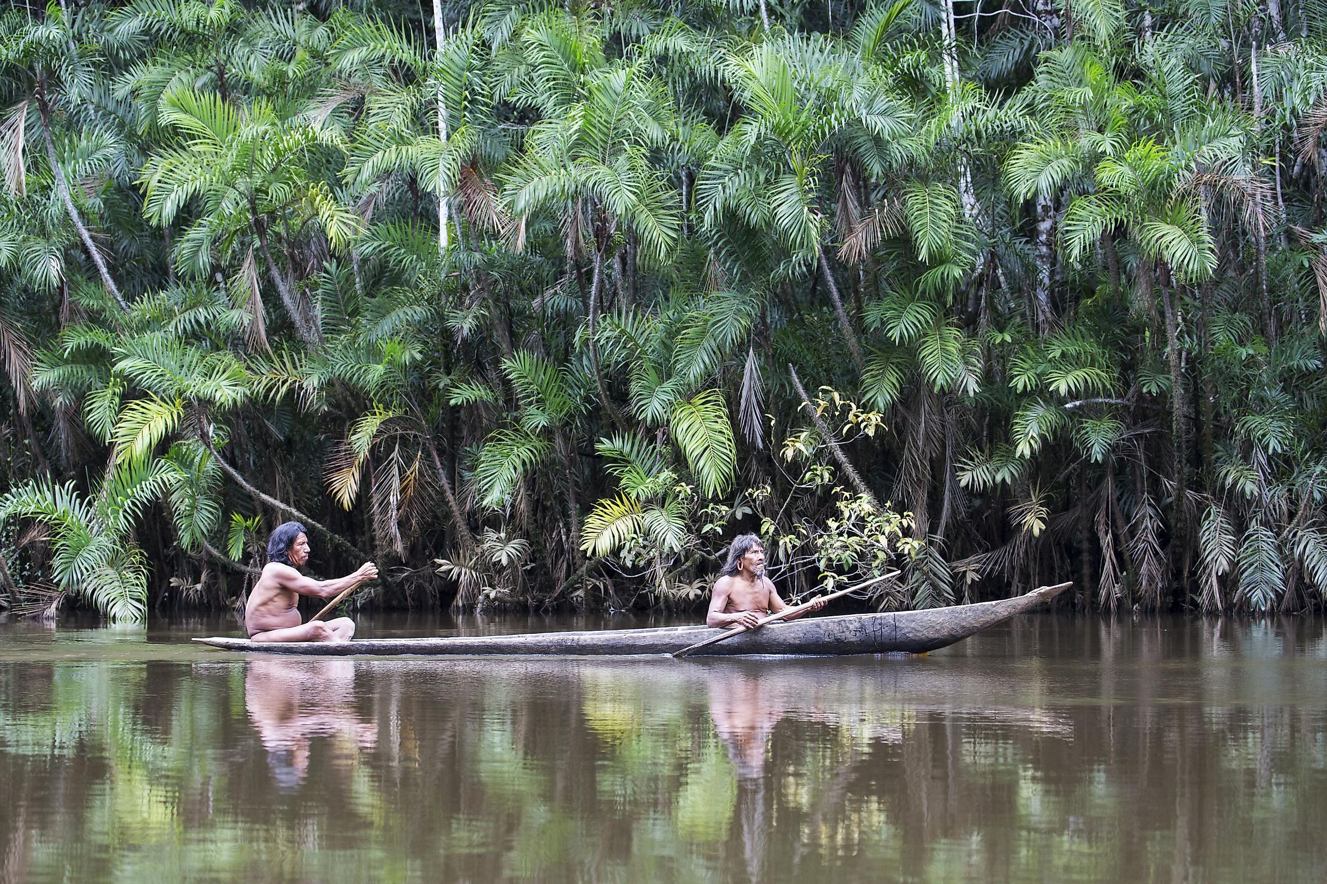Native people in the Amazon rainforest. Editorial credit: Zaruba Ondrej / Shutterstock.com