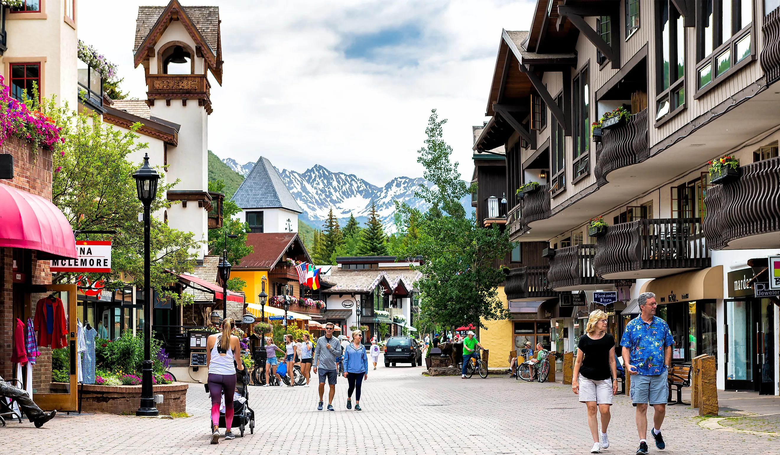 The beautiful resort town of Vail, Colorado. Image credit: Andriy Blokhin / Shutterstock.com.