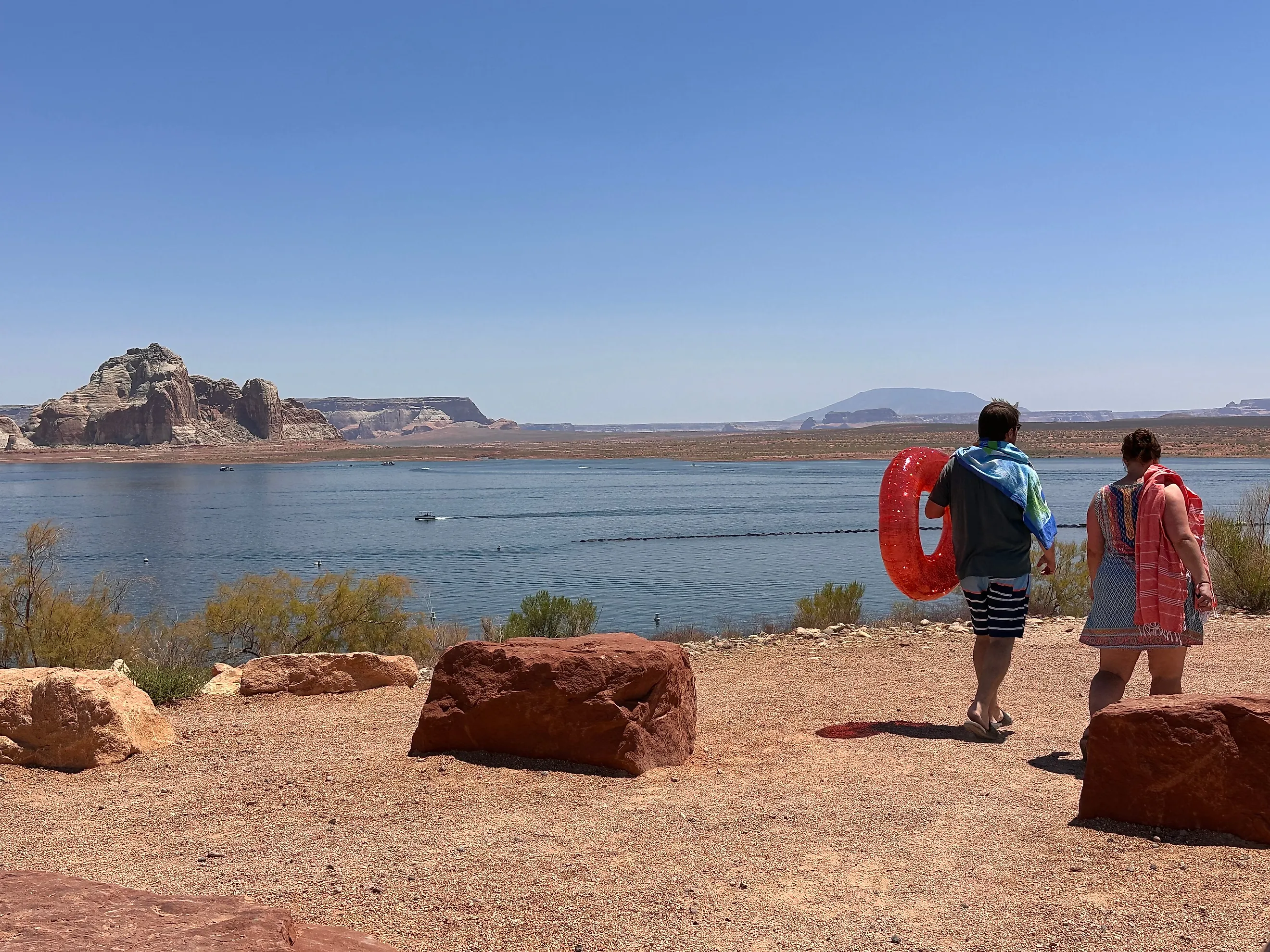 Swimmers at Lake Powell in Arizona. Editorial Credit: Lissandra Melo, Shutterstock.com