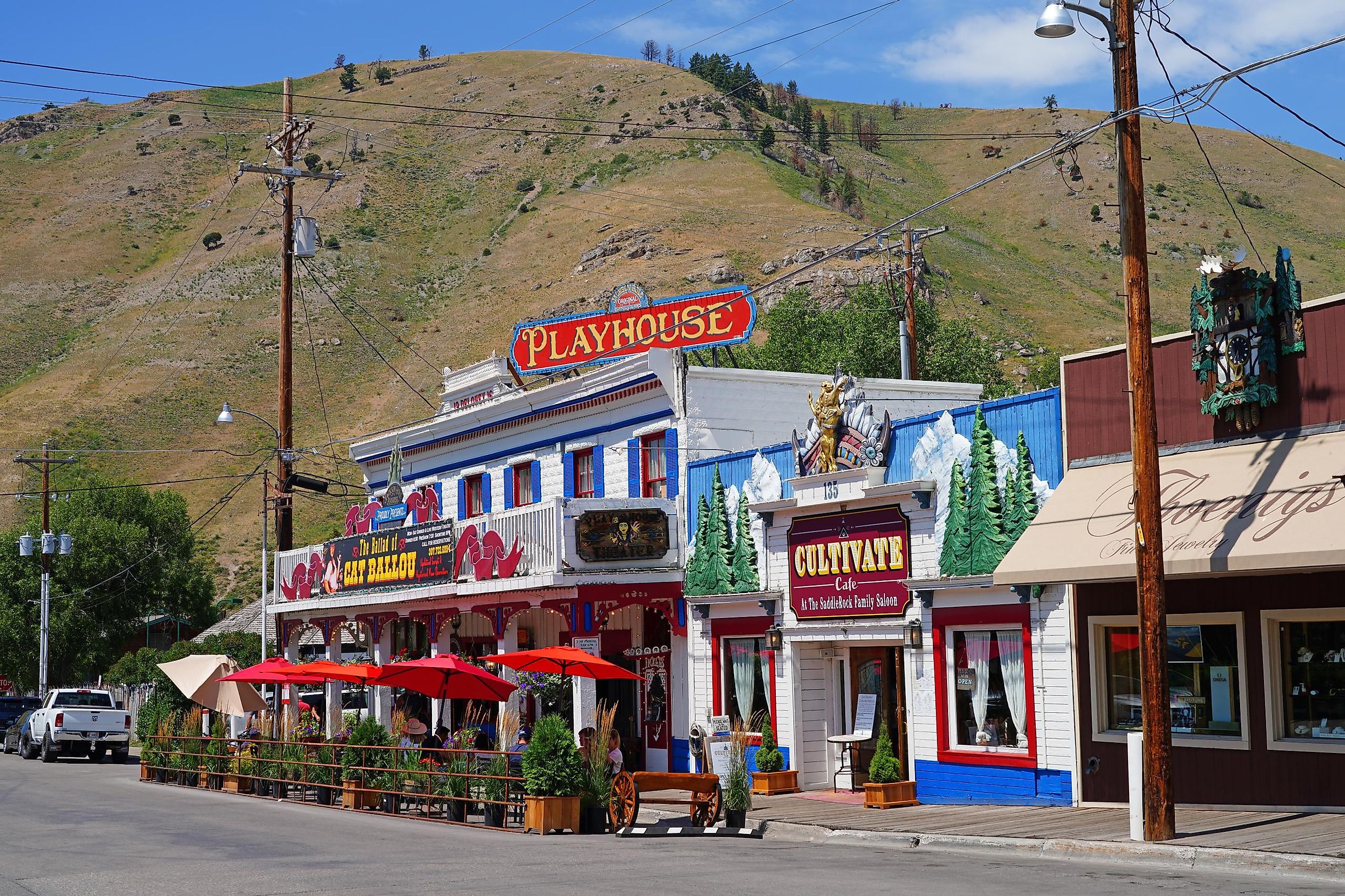 Western town of Jackson Hole, Wyoming, United States.
