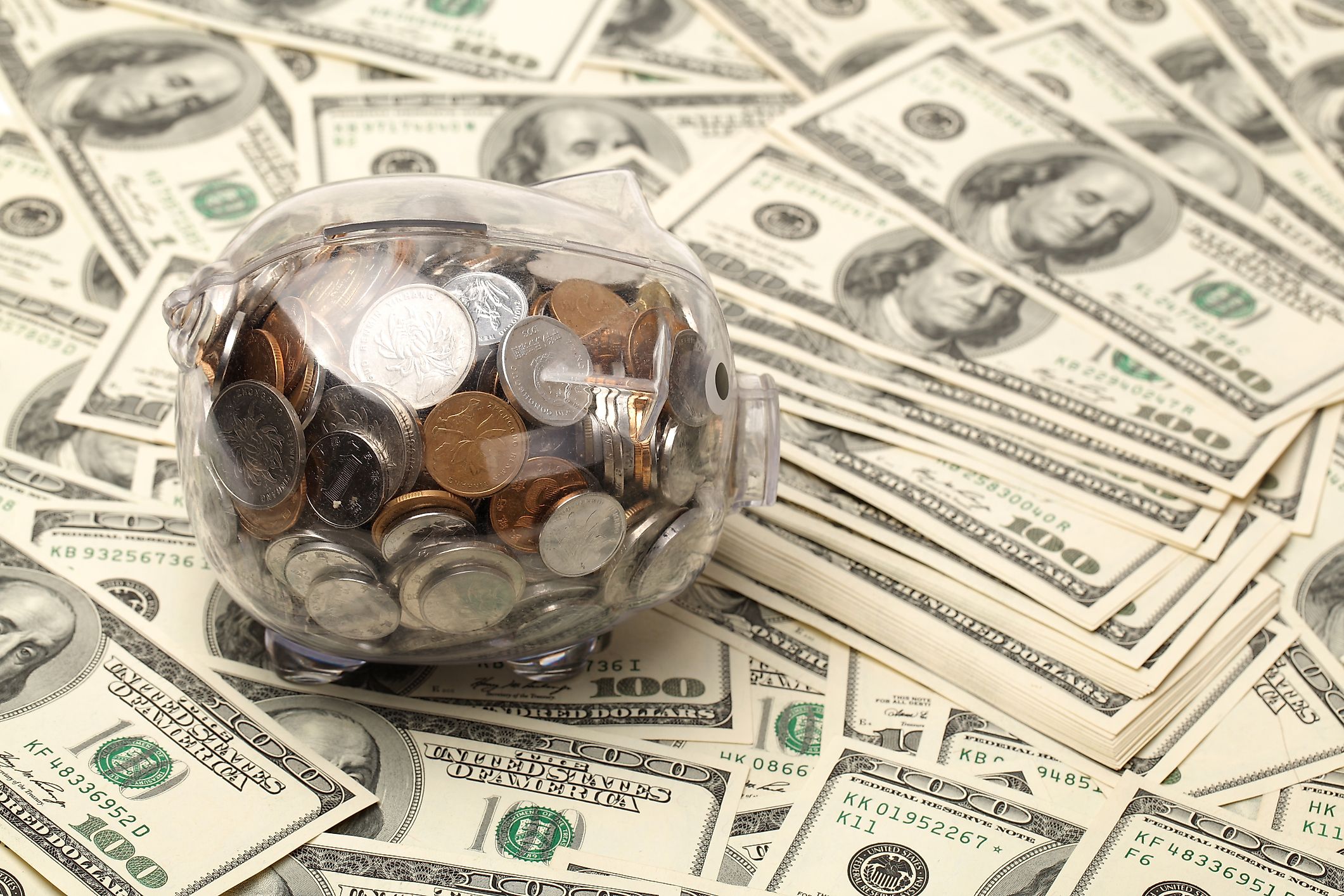Many smaller denominations of US currency have been demonetized.