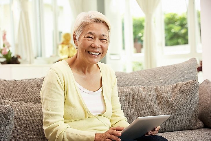 The sight of elderly women in Hong Kong will likely become increasingly frequent in years to come.