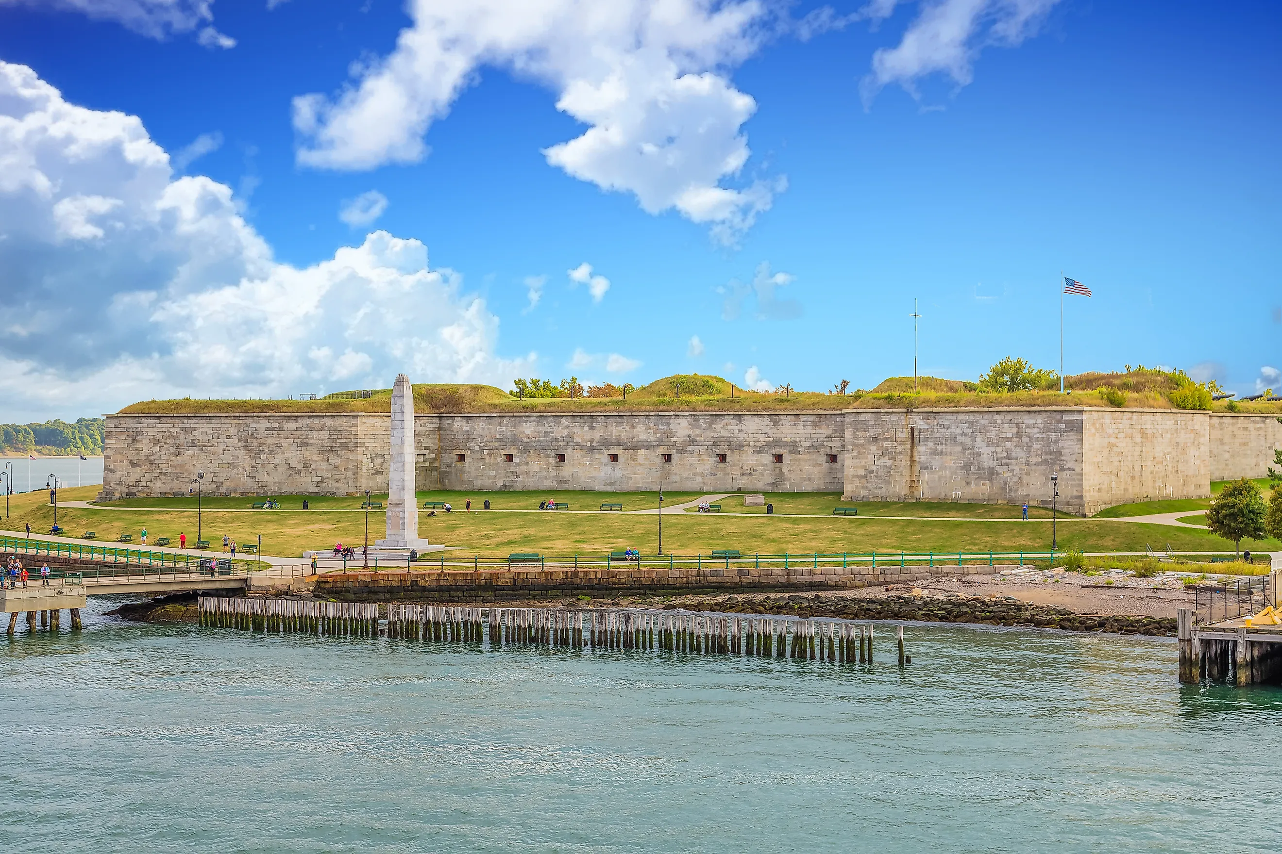 Fort Independence in Boston, Massachusetts.