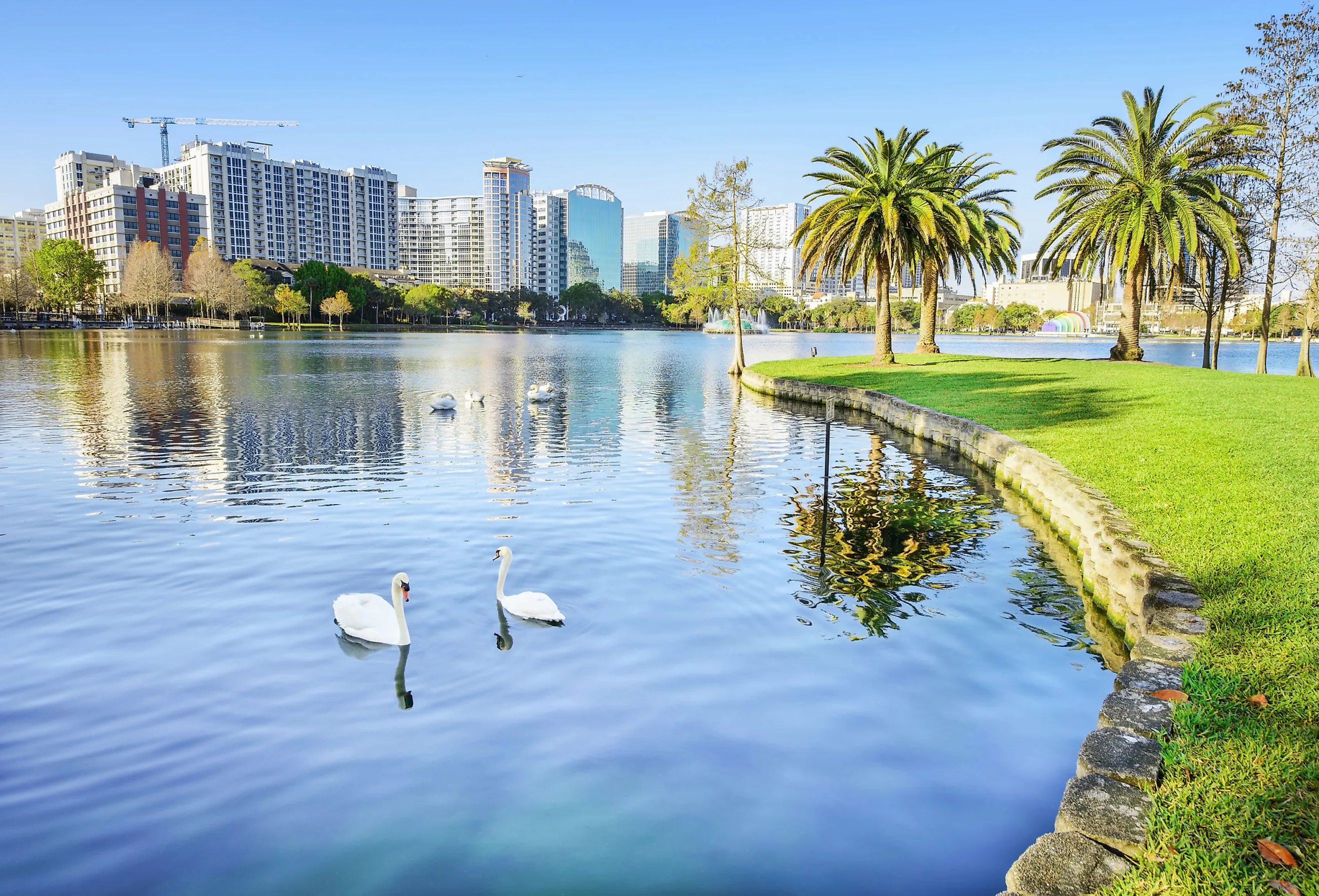 Lake Eola Park, Orlando, Florida.