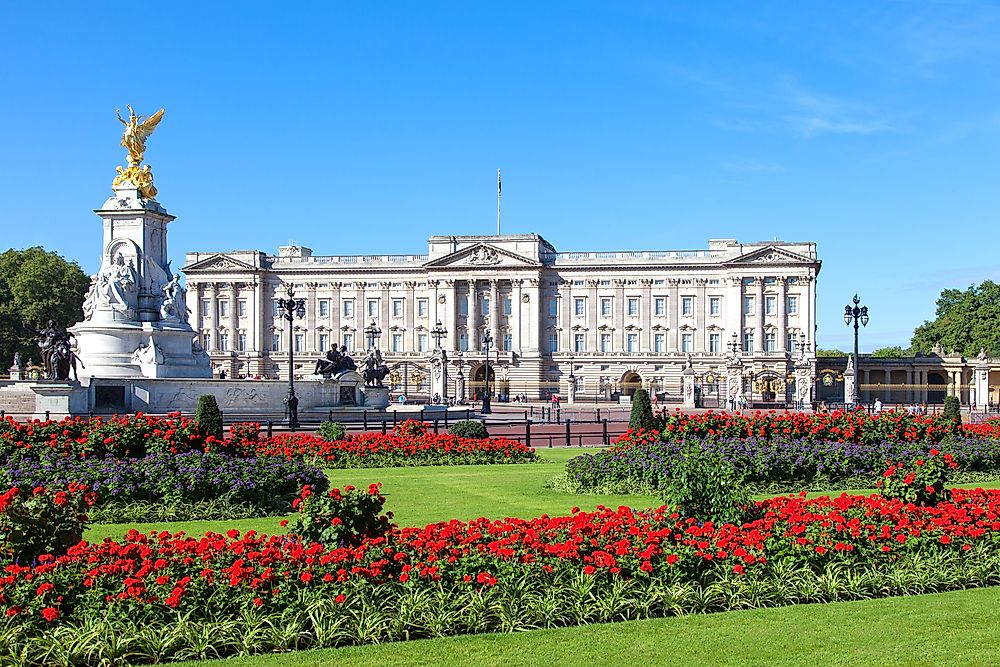 Buckingham Palace in London, England.