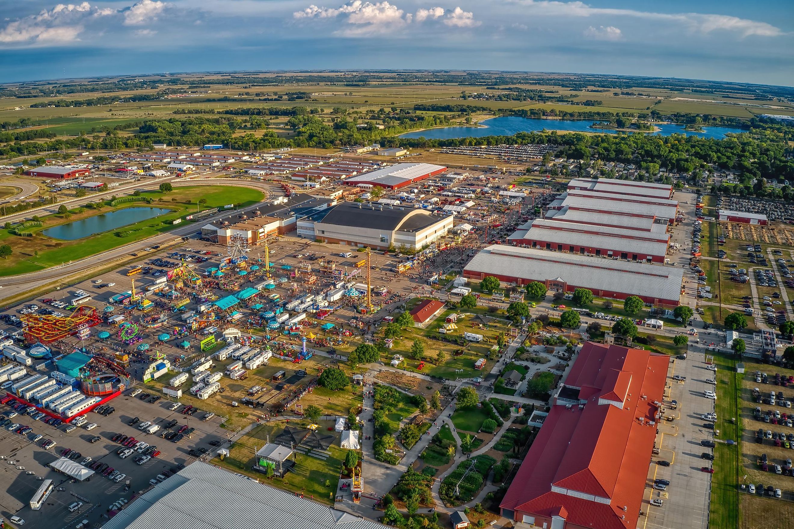 Aerial View of the Nebraska State Fair in Grand Island, Nebraska