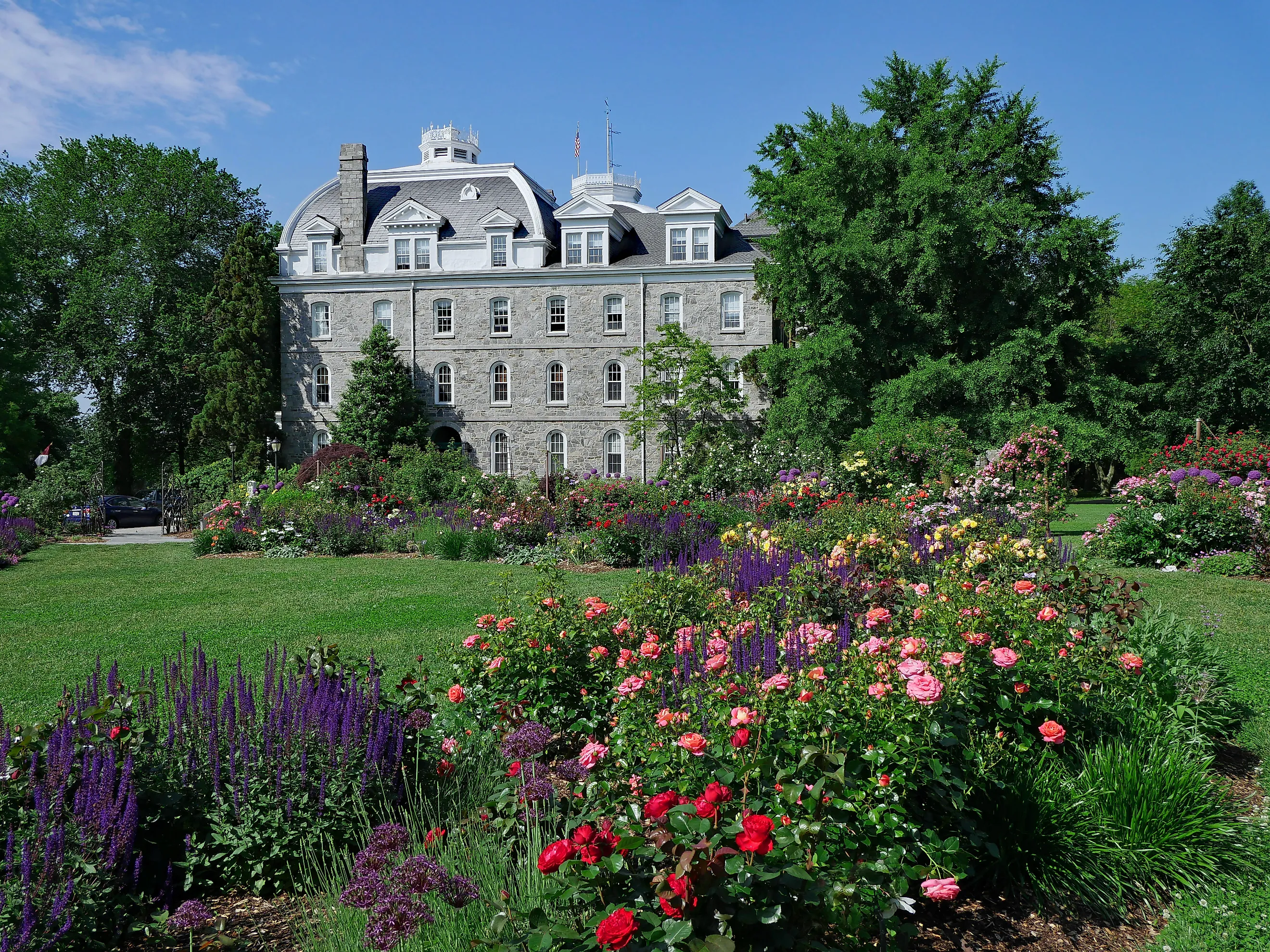 View of the Swarthmore College campus in the town of Swarthmore, Pennsylvania. Editorial credit: Spiroview Inc via Shutterstock.com
