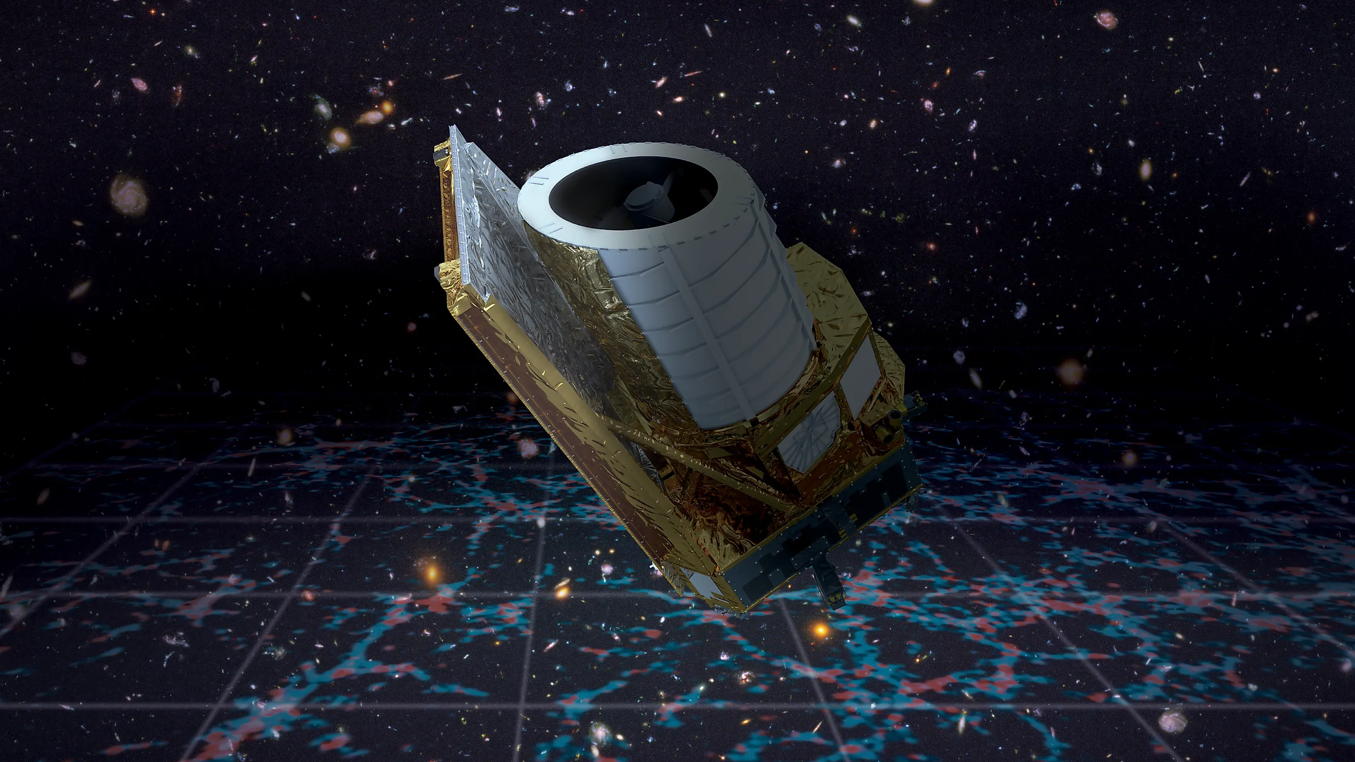 ESA’s Euclid mission is mapping billions of galaxies to investigate the invisible dark matter and dark energy shaping the Universe. Image Credit: ESA/Euclid/Euclid Consortium/NASA, CC BY-SA 3.0 IGO