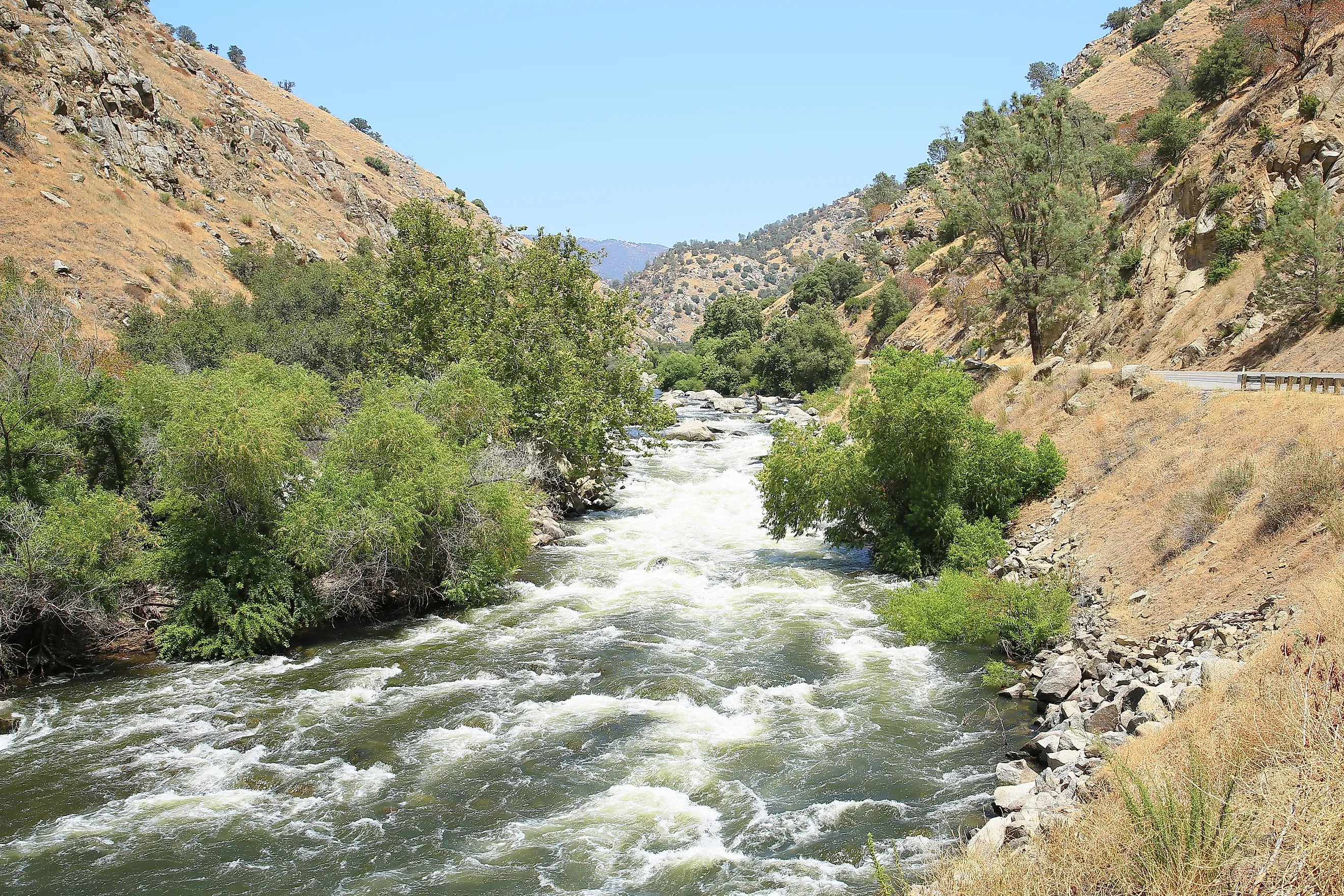 Kern River near Bakersfield in California. 