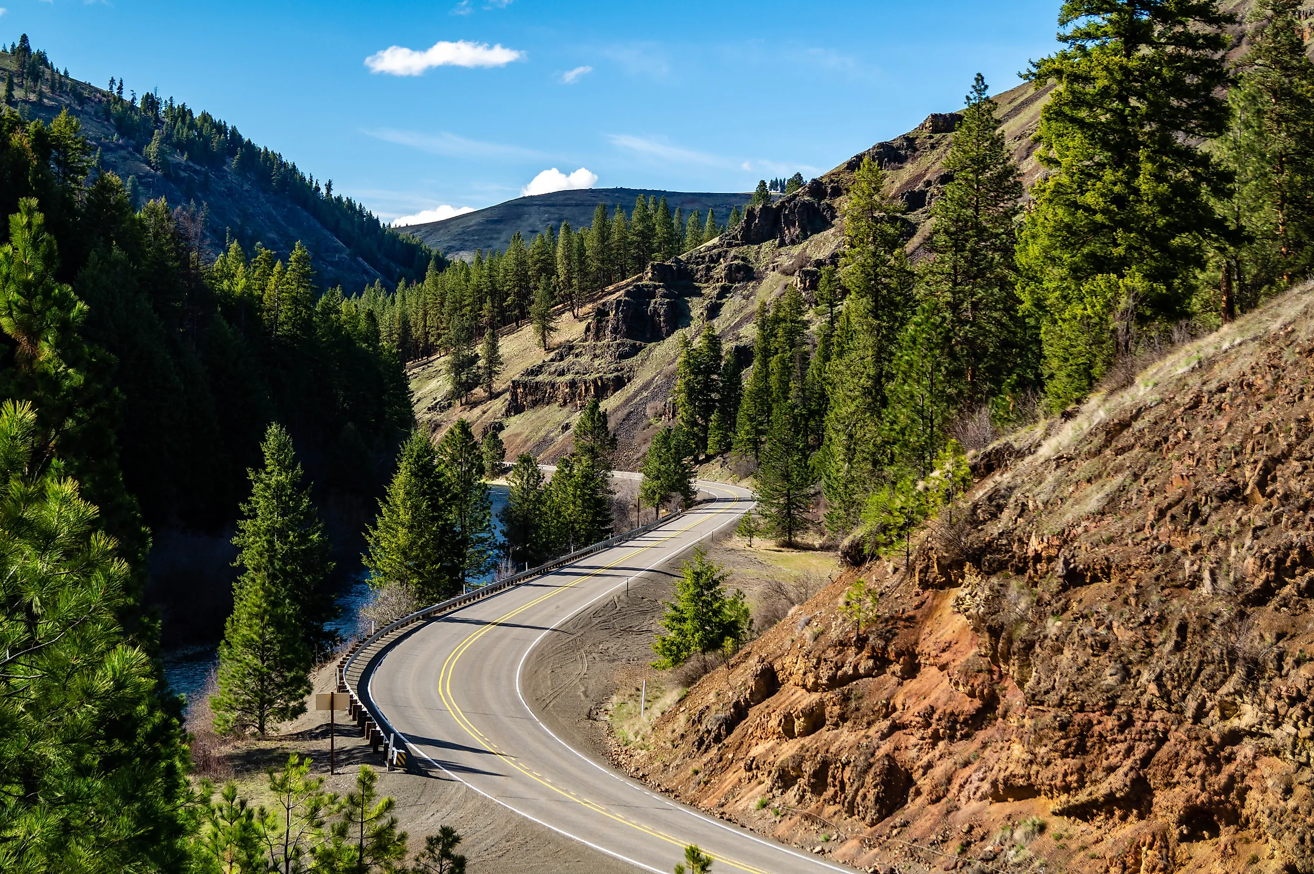 The Hells Canyon Scenic Byway in spring.