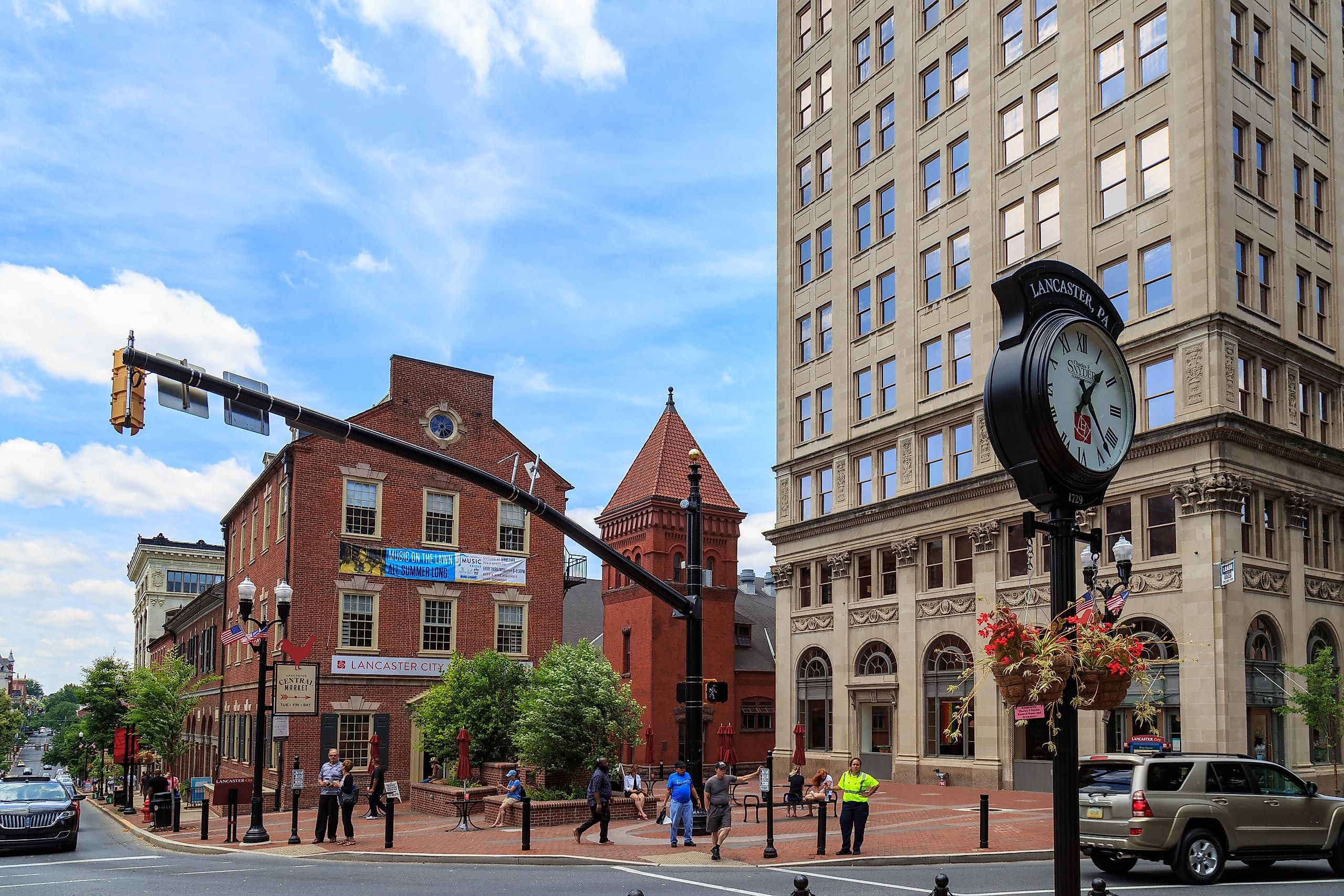 Lancaster, Penn Square in the downtown area of the city.