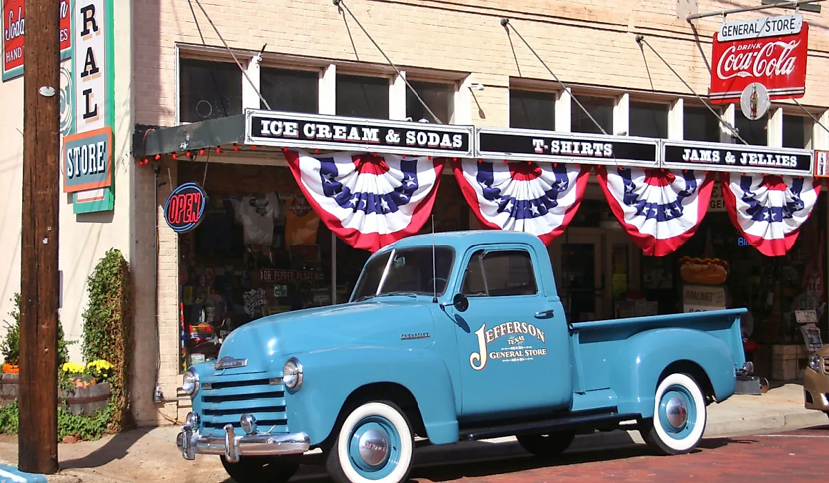 Jefferson General Store in Jefferson, Texas. Image credit: LMPark via Shutterstock