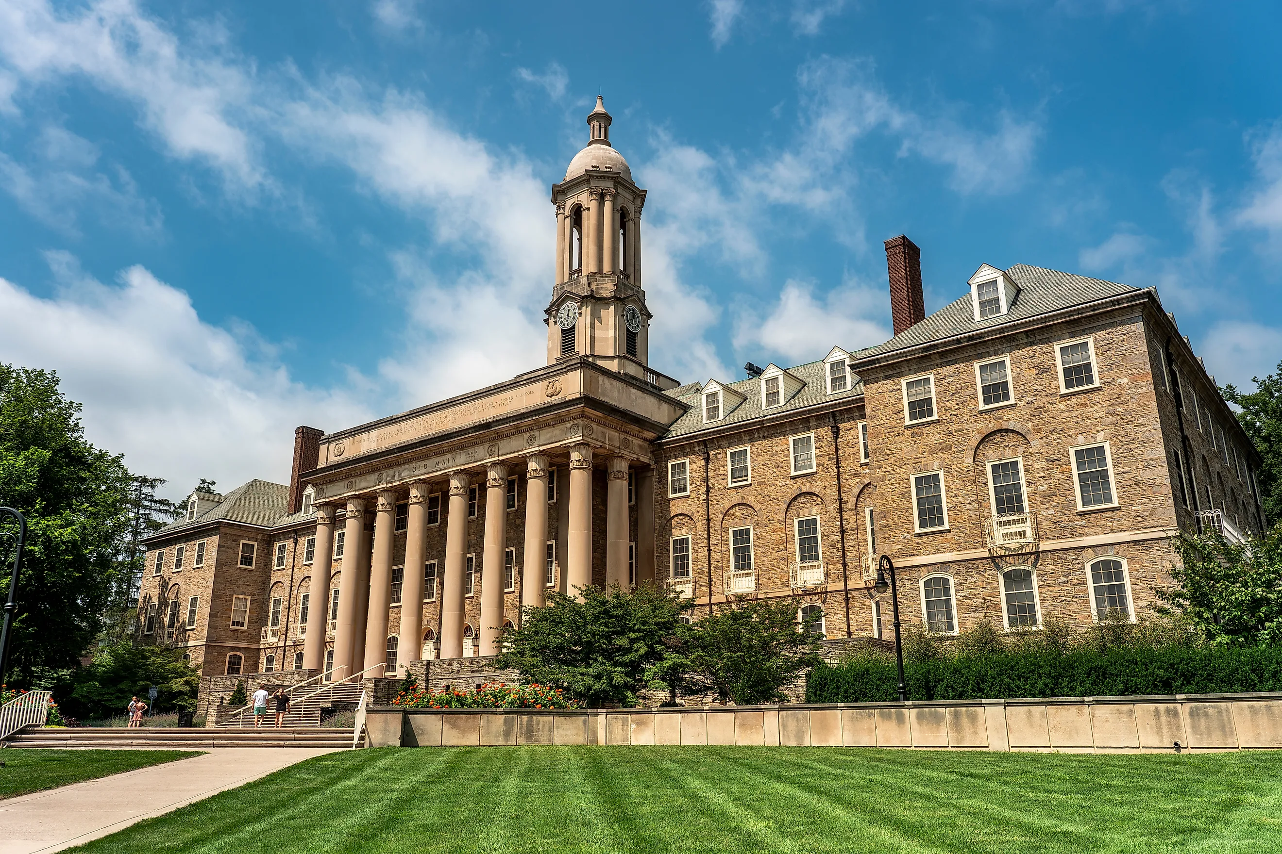 Penn State University Old Main campus administrative building in State College, Pennsylvania