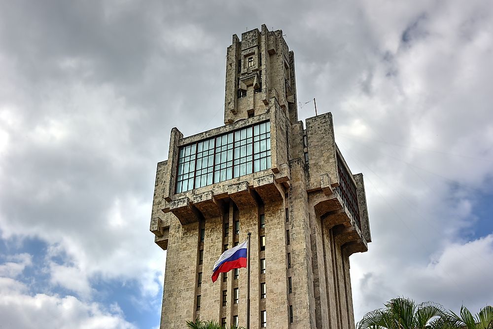 The iconic Embassy of Russia in Cuba.